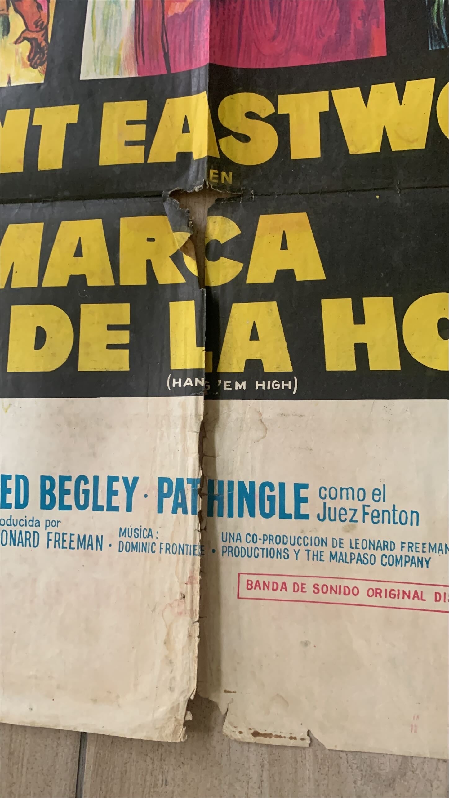 Hang em High (1968) One Sheet Movie Poster - ARG