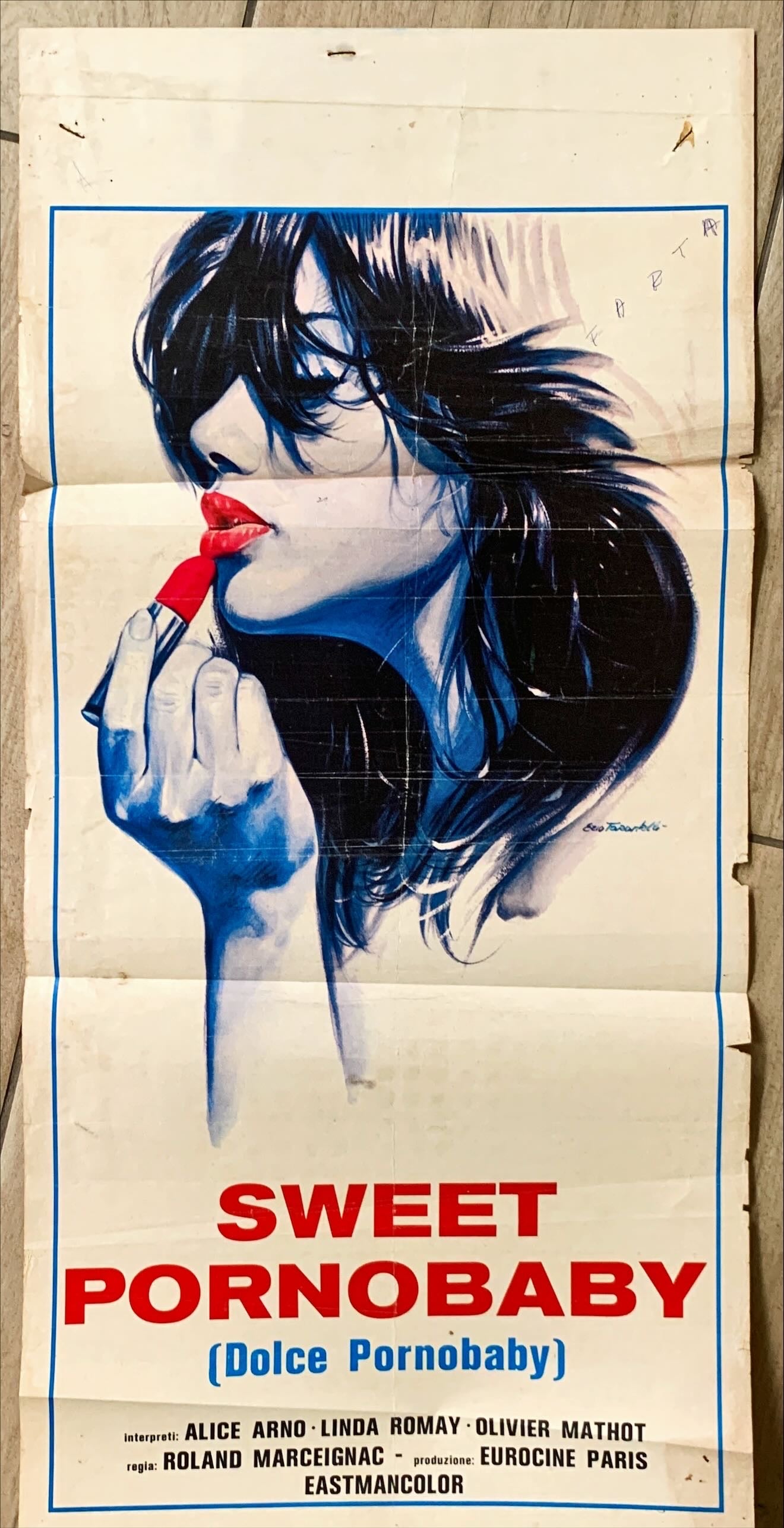 Kiss Me Killer (Sweet Pornobaby; 1977)  Original Locandina Movie Poster - ITA