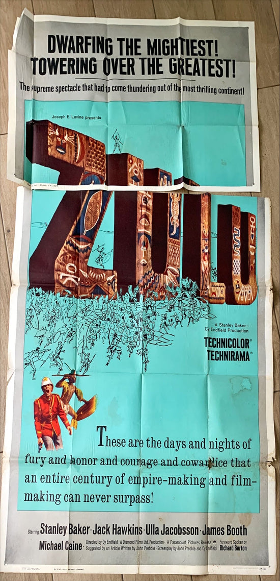 Zulu (1964) Three Sheet Movie Poster