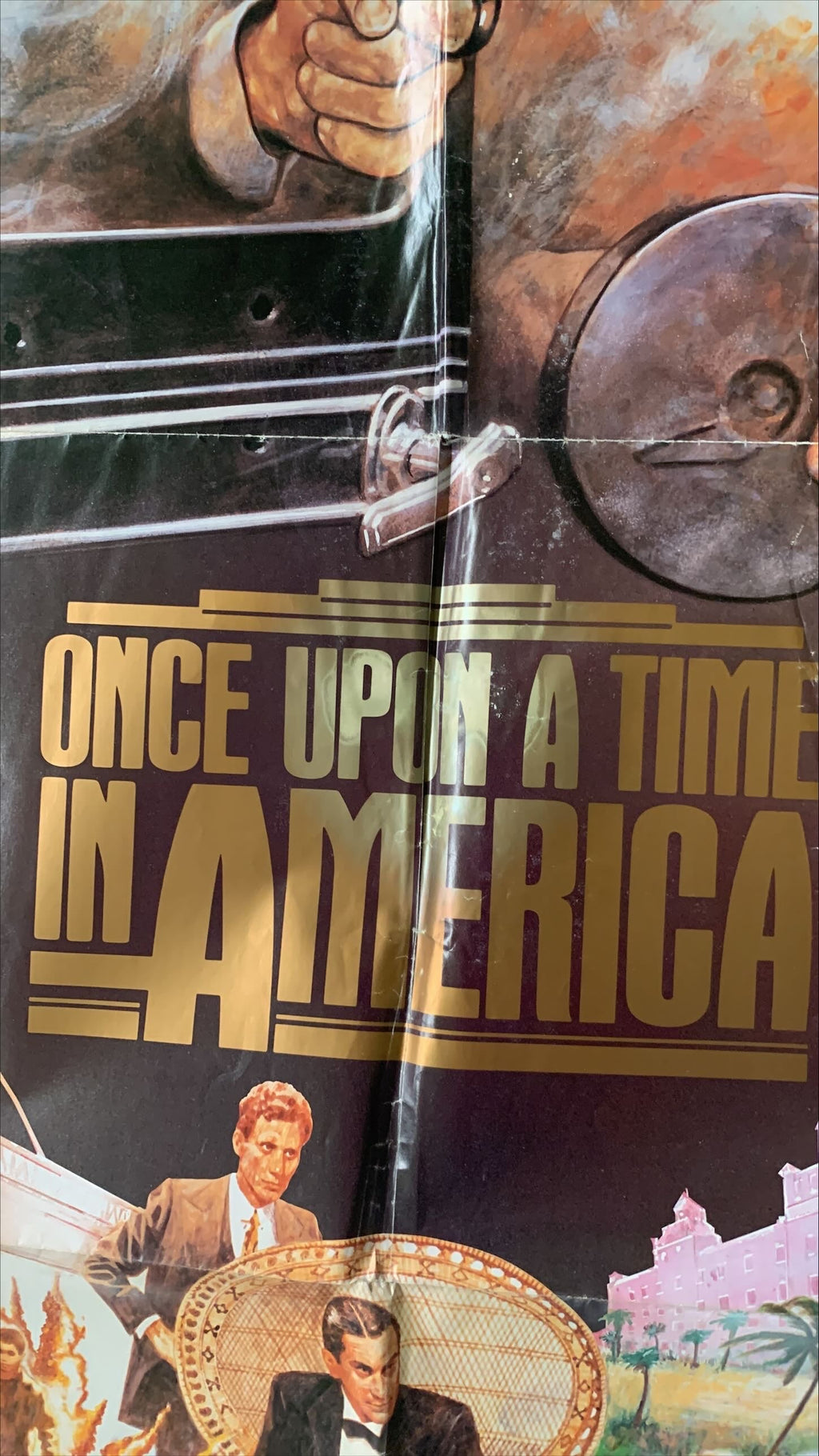 #1389 ONCE UPON A TIME IN AMERICA int'l  Vintage movie poster '84 - De Niro, ultra rare