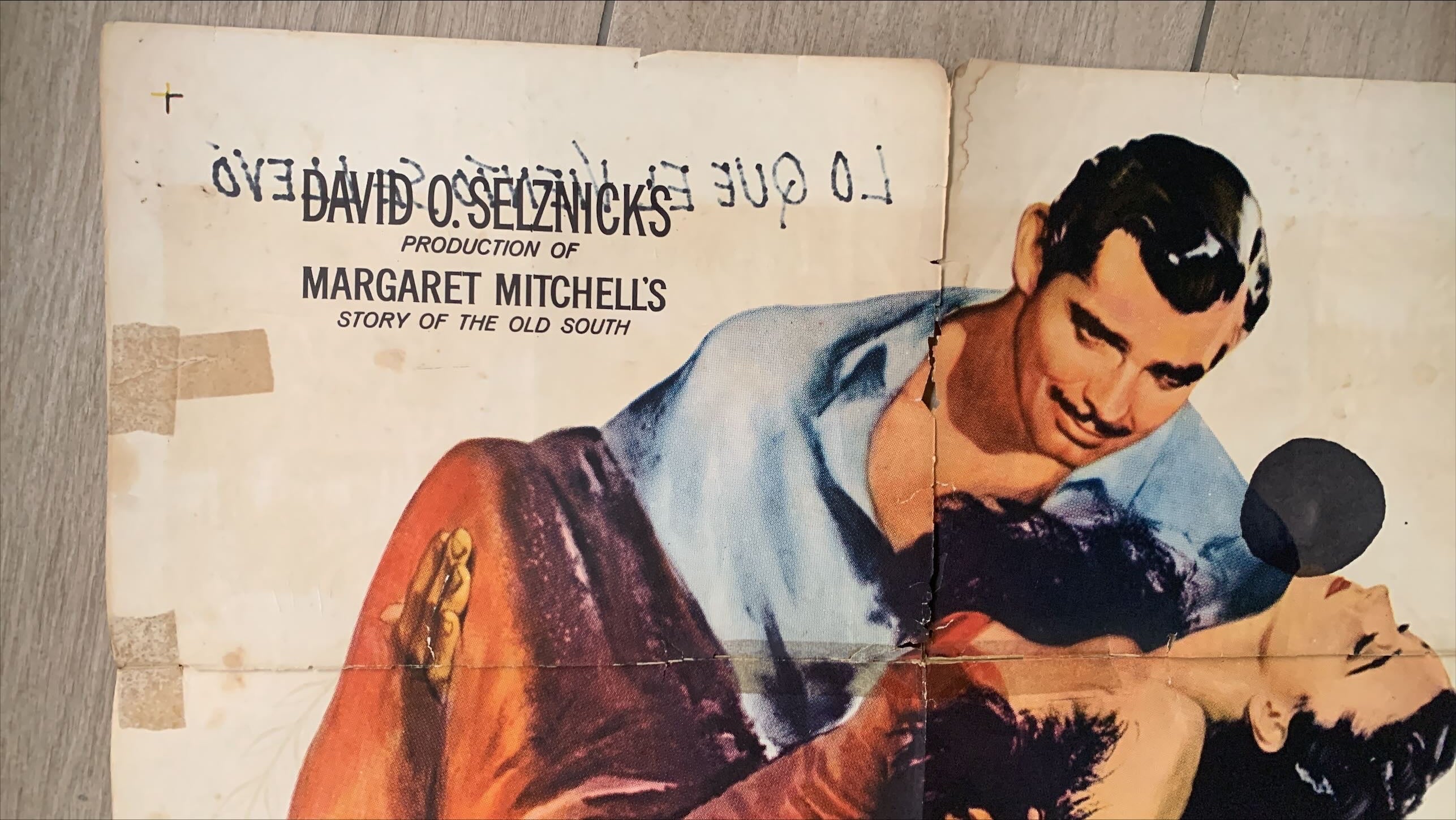 Gone with the Wind (1939) One Sheet Movie Poster - R'61, Fixer-upper