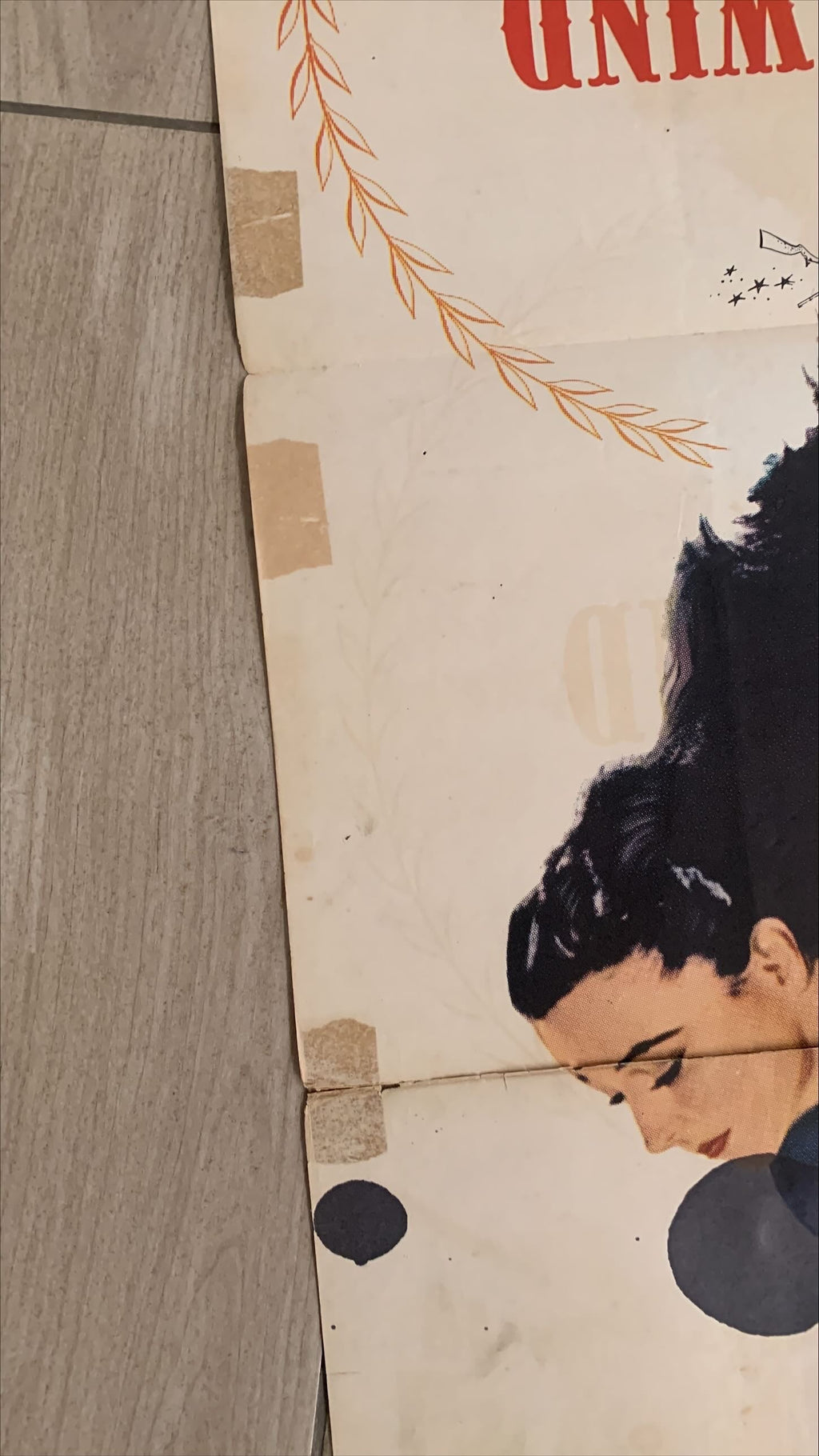 Gone with the Wind (1939) One Sheet Movie Poster - R'61, Fixer-upper