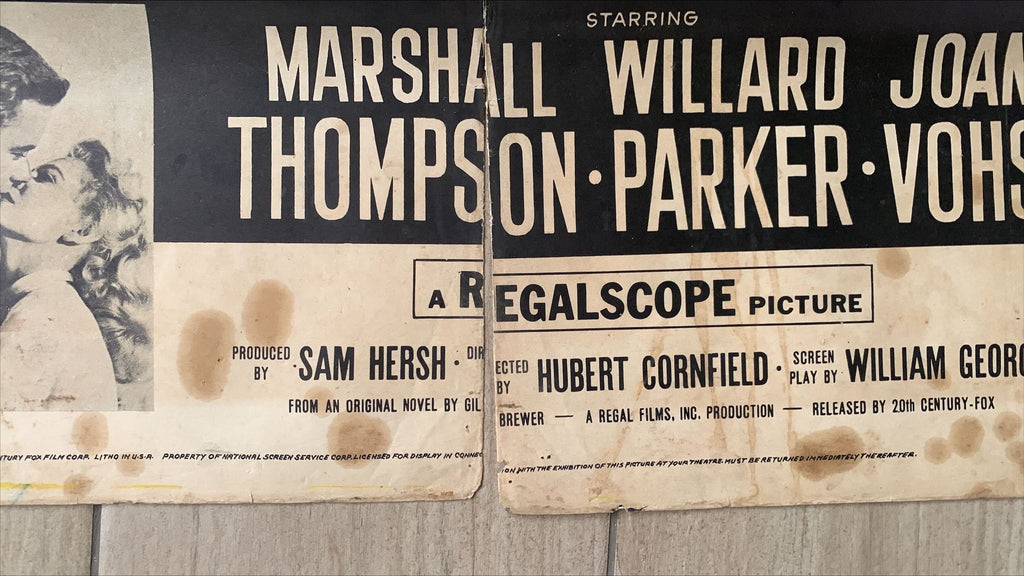 Lure of the Swamp,  Vintage movie poster 1957  FIXER UPPER