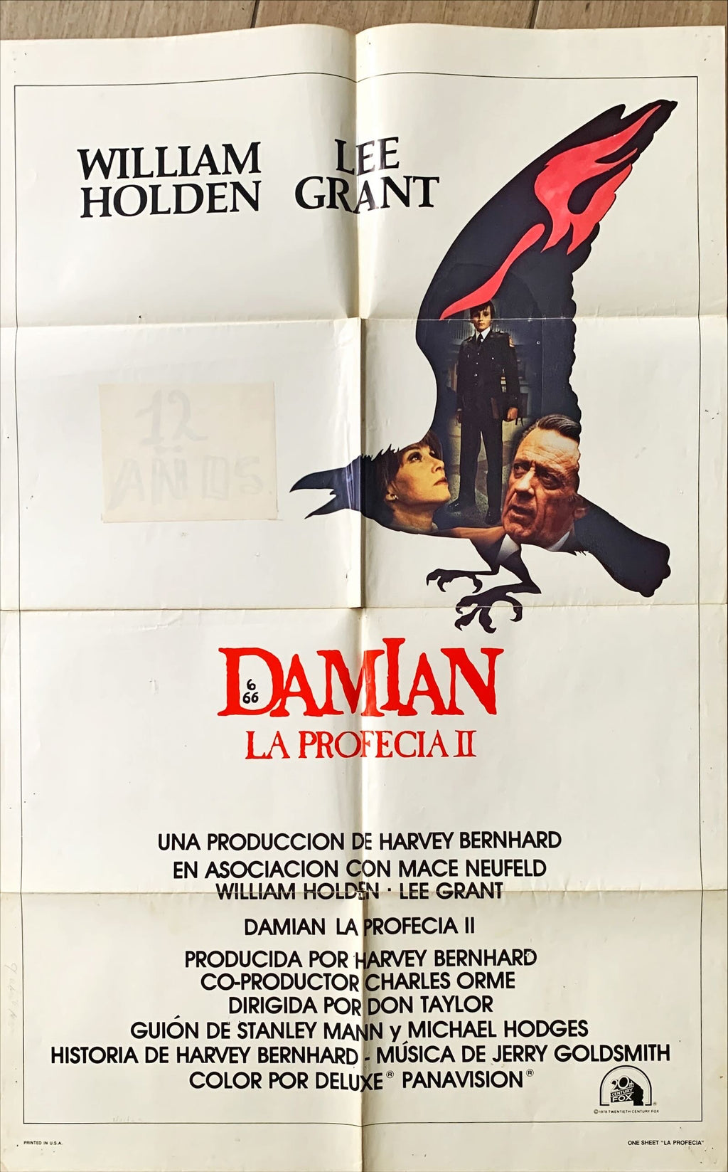Damien: Omen II,  int'l Spanish language 1sh '78