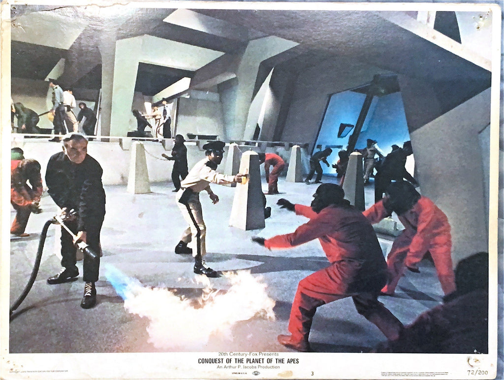 #846 CONQUEST OF THE PLANET OF THE APES 7 Lobby Cards 1972 - PosterCollectors.xyz