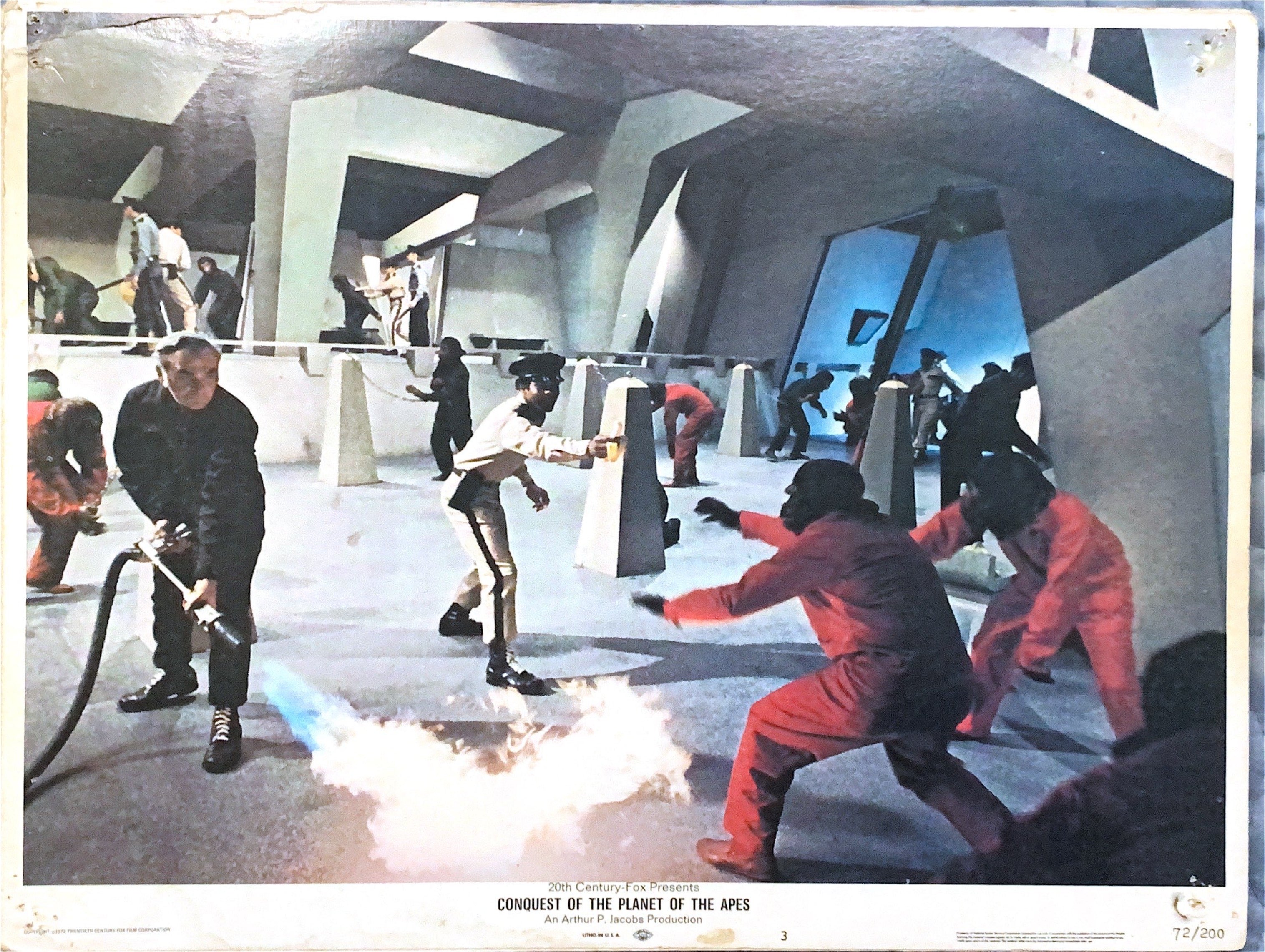 #846 CONQUEST OF THE PLANET OF THE APES 7 Lobby Cards 1972 - PosterCollectors.xyz