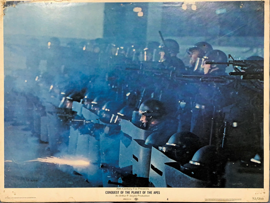 #846 CONQUEST OF THE PLANET OF THE APES 7 Lobby Cards 1972 - PosterCollectors.xyz