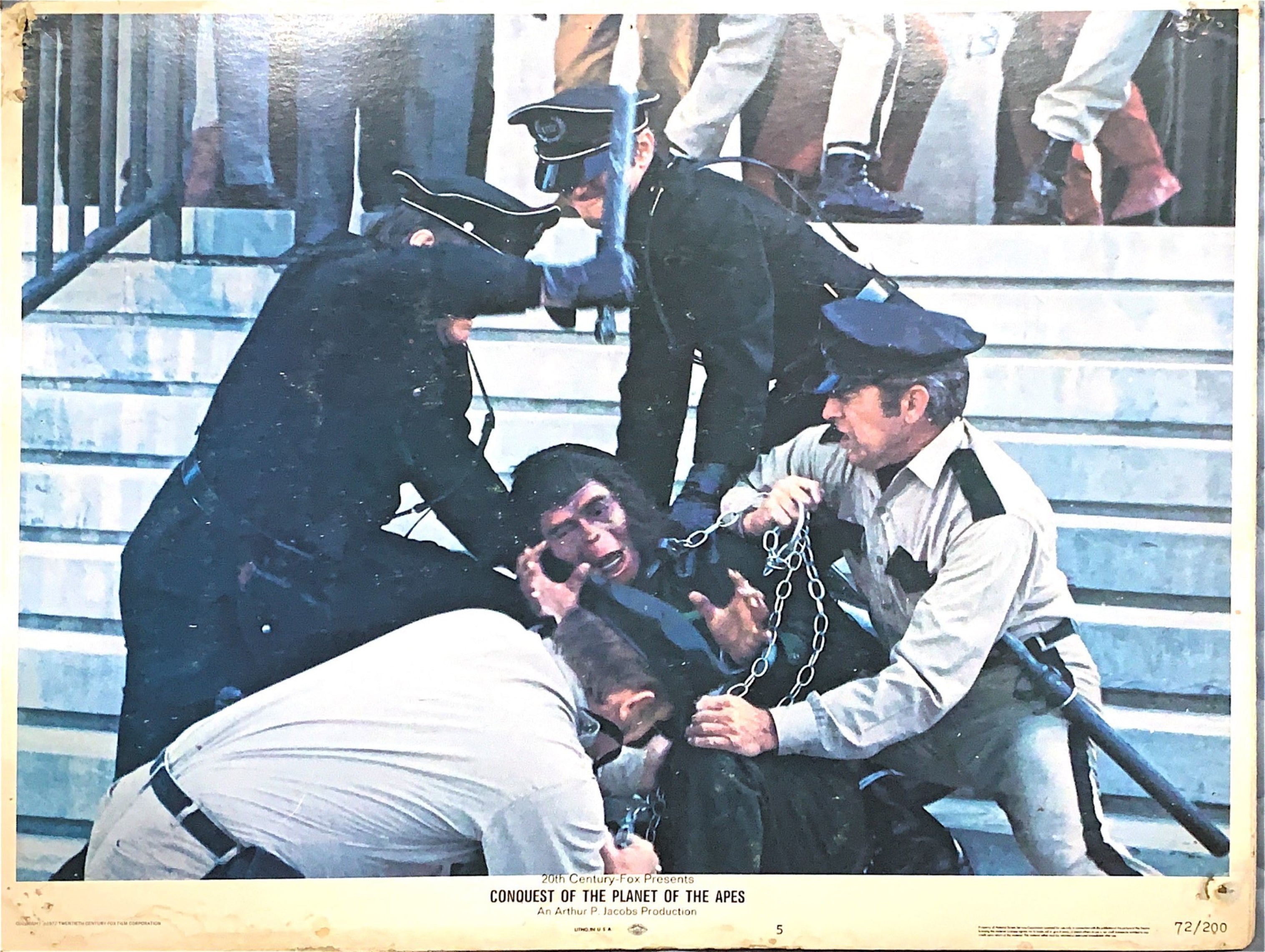 #846 CONQUEST OF THE PLANET OF THE APES 7 Lobby Cards 1972 - PosterCollectors.xyz