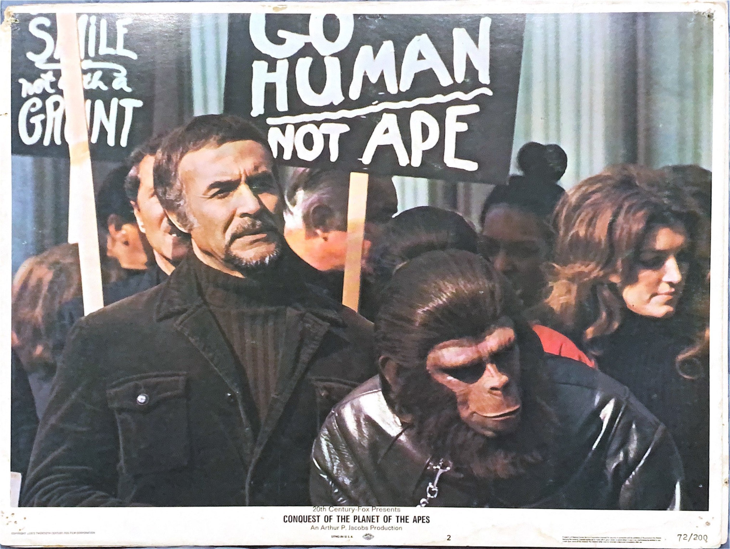 #846 CONQUEST OF THE PLANET OF THE APES 7 Lobby Cards 1972 - PosterCollectors.xyz