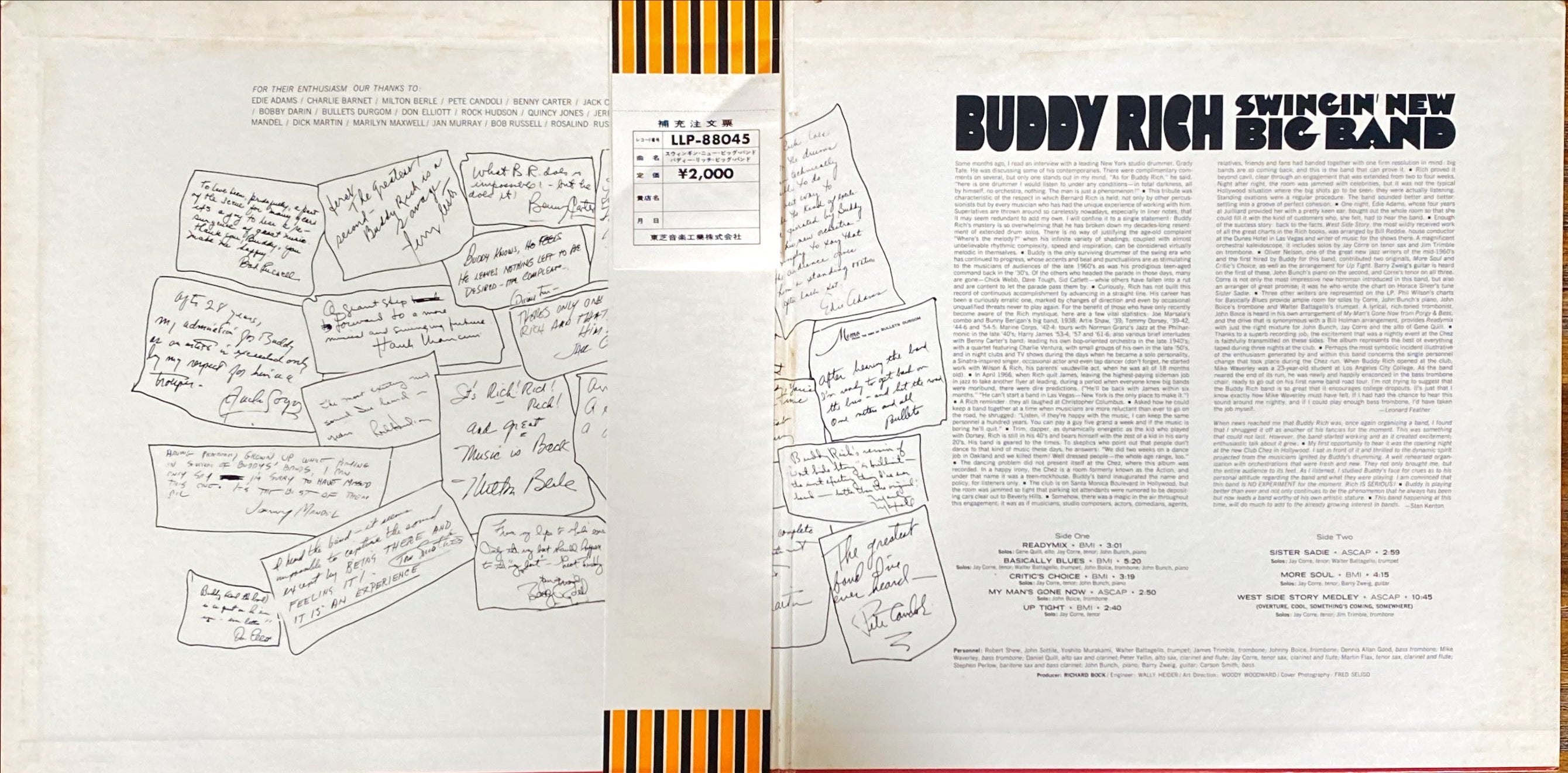 Buddy Rich – Swingin' New Big Band 1966 [Rare Japanese Import w/ OBI] Vinyl/LP #R23