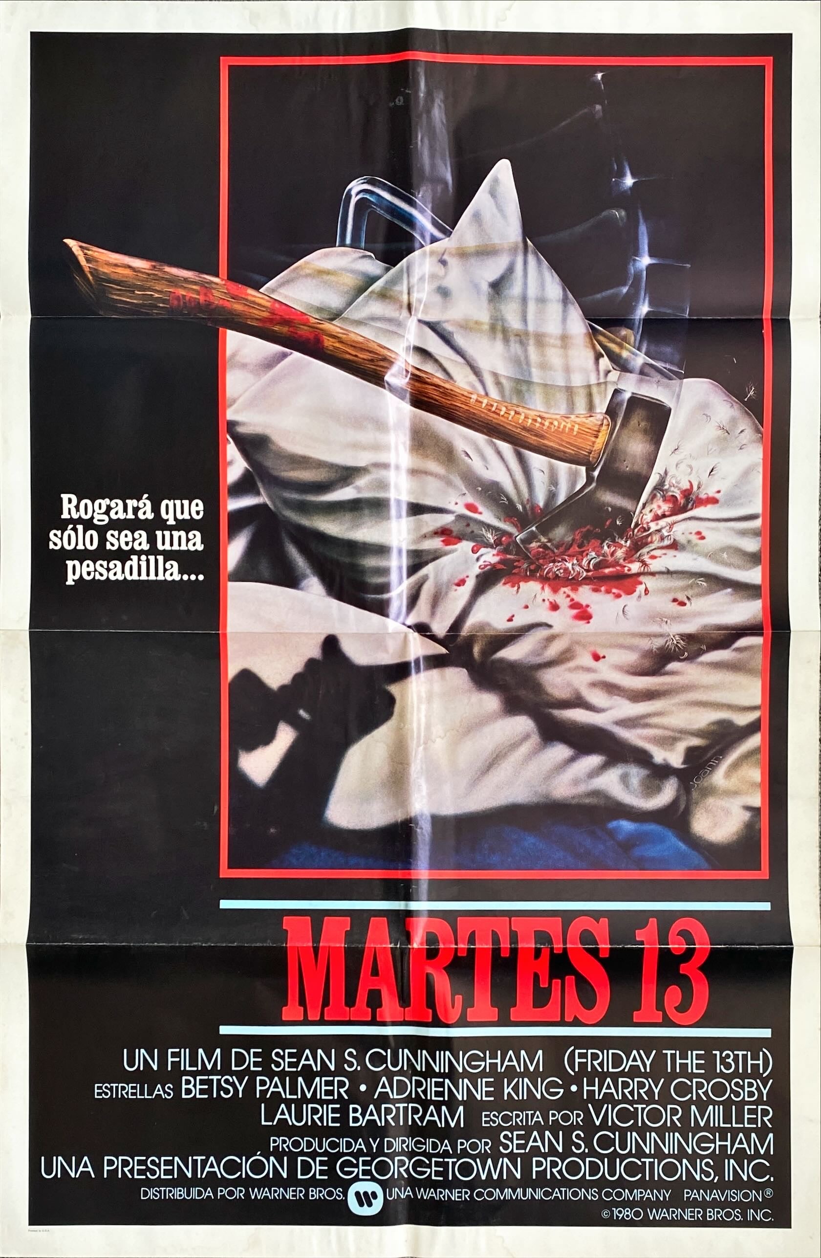 Friday the 13th Trilogy (Part I - 3D; 1980 - 1982) Spanish Movie Poster Bundle