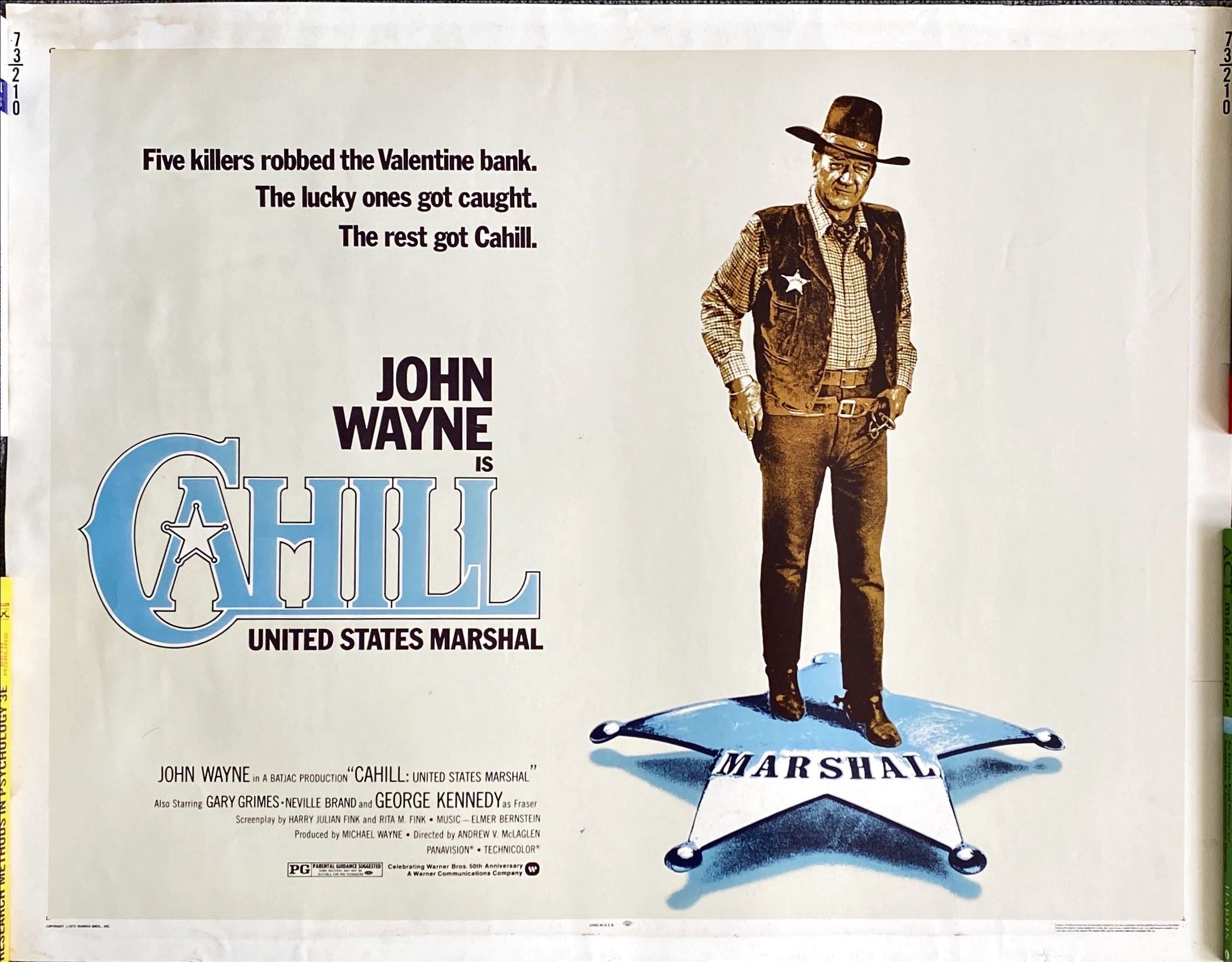 (284) CAHILL 1/2sheet movie poster, 1973 - John Wayne - PosterCollectors.xyz