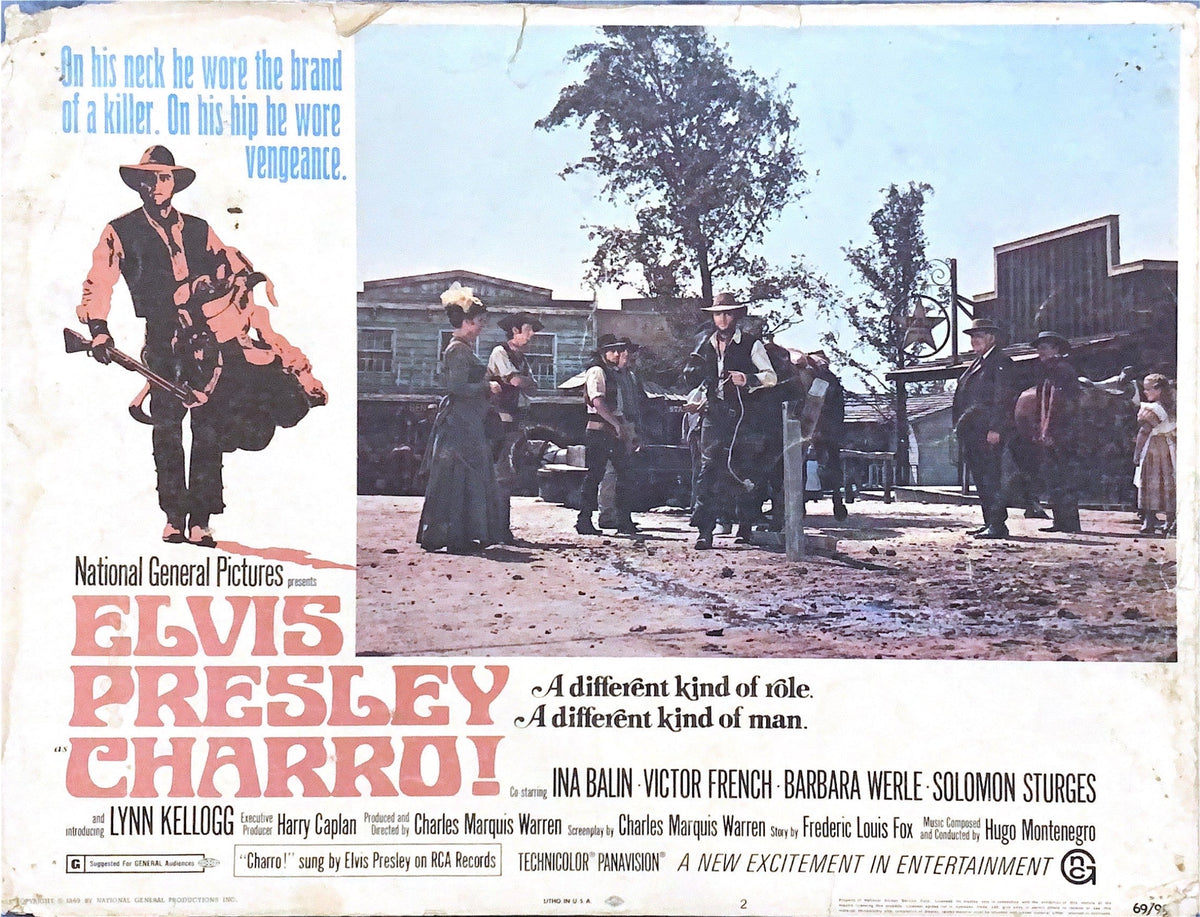 CHARRO 4 Lobby Cards 1969 - Elvis Presley - PosterCollectors.xyz