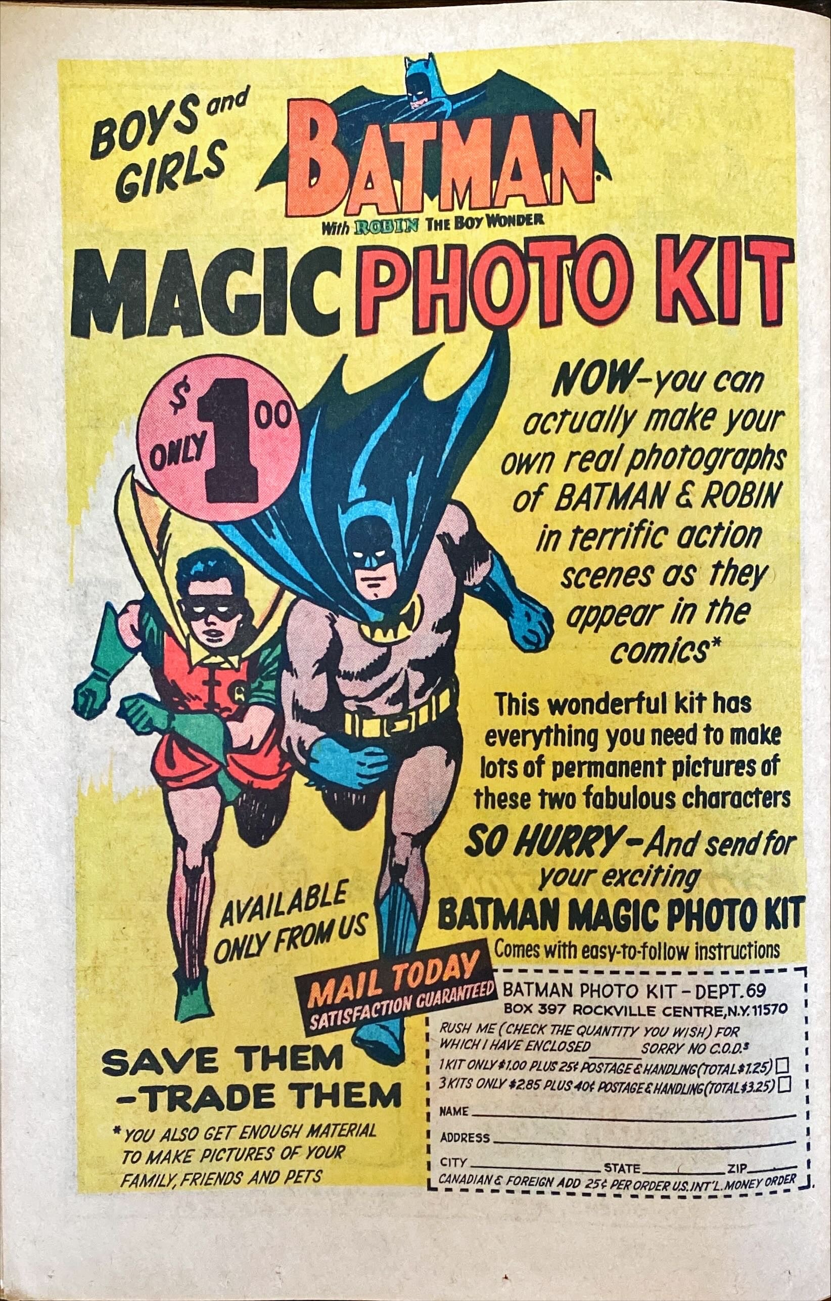 Set of 3 Comic Books - Batman, Spiderman, Fantastic Four