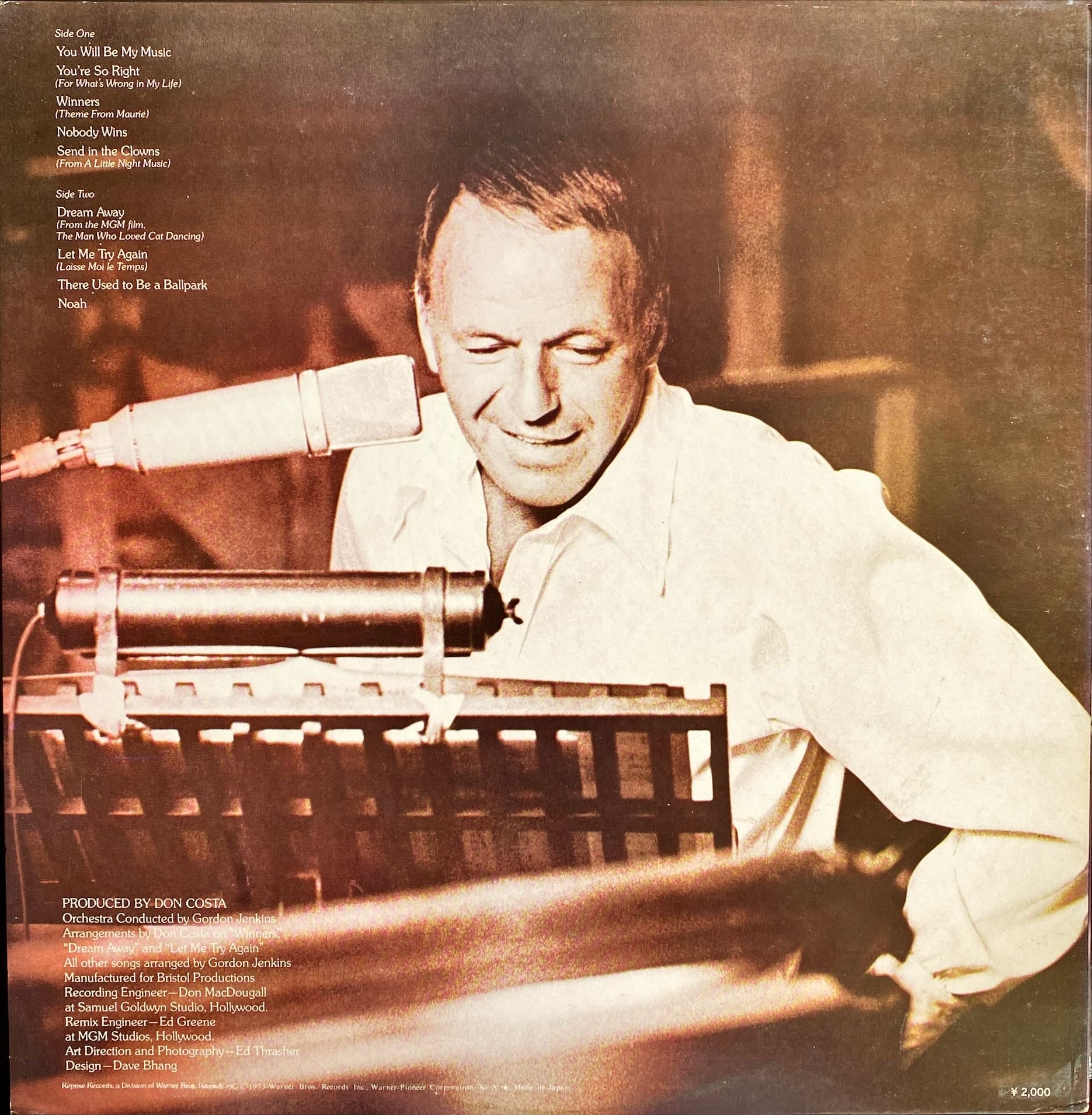 Frank Sinatra ‎Ol' Blue Eyes Is Back 1973 Rare Japanese Jazz Vinyl w/o OBI