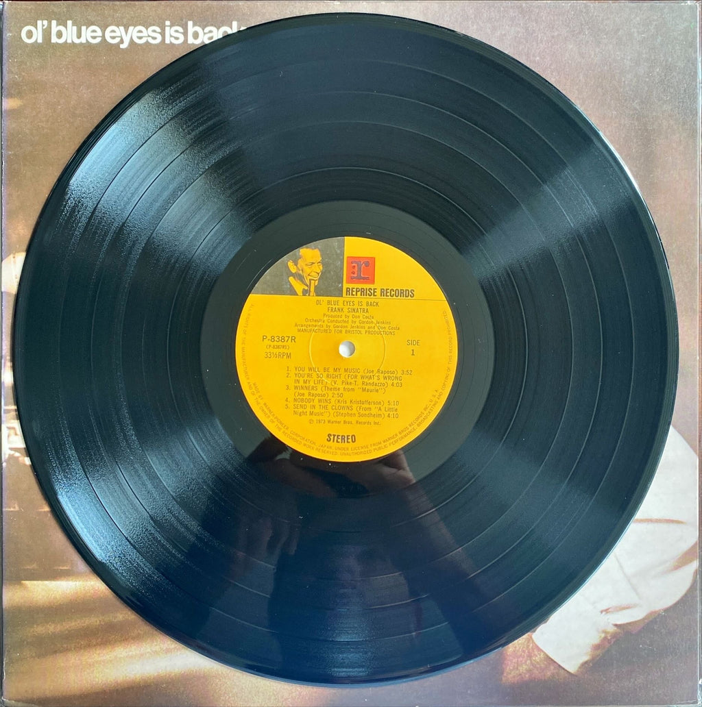 Frank Sinatra ‎Ol' Blue Eyes Is Back 1973 Rare Japanese Jazz Vinyl w/o OBI