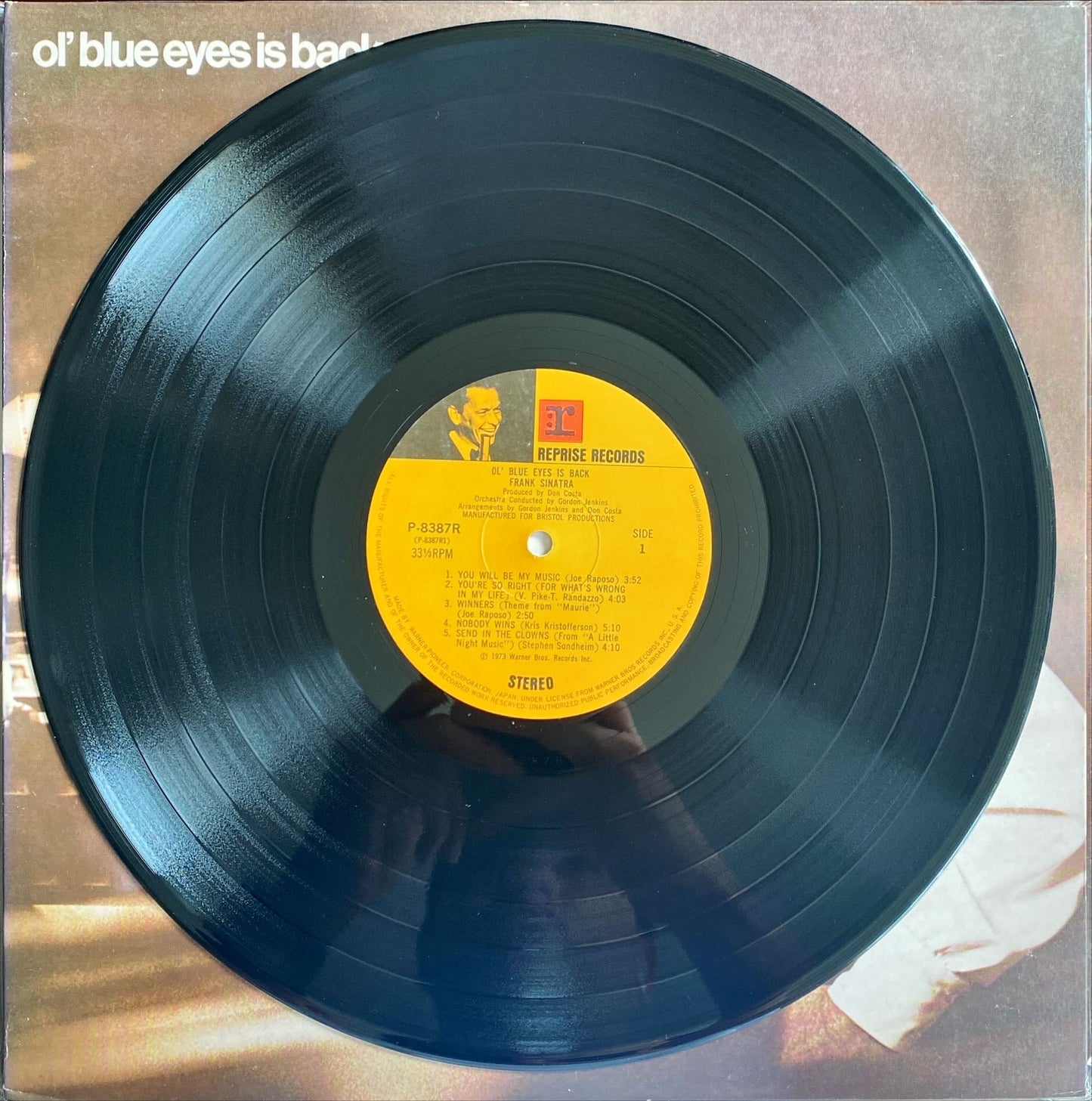 Frank Sinatra ‎Ol' Blue Eyes Is Back 1973 Rare Japanese Jazz Vinyl w/o OBI