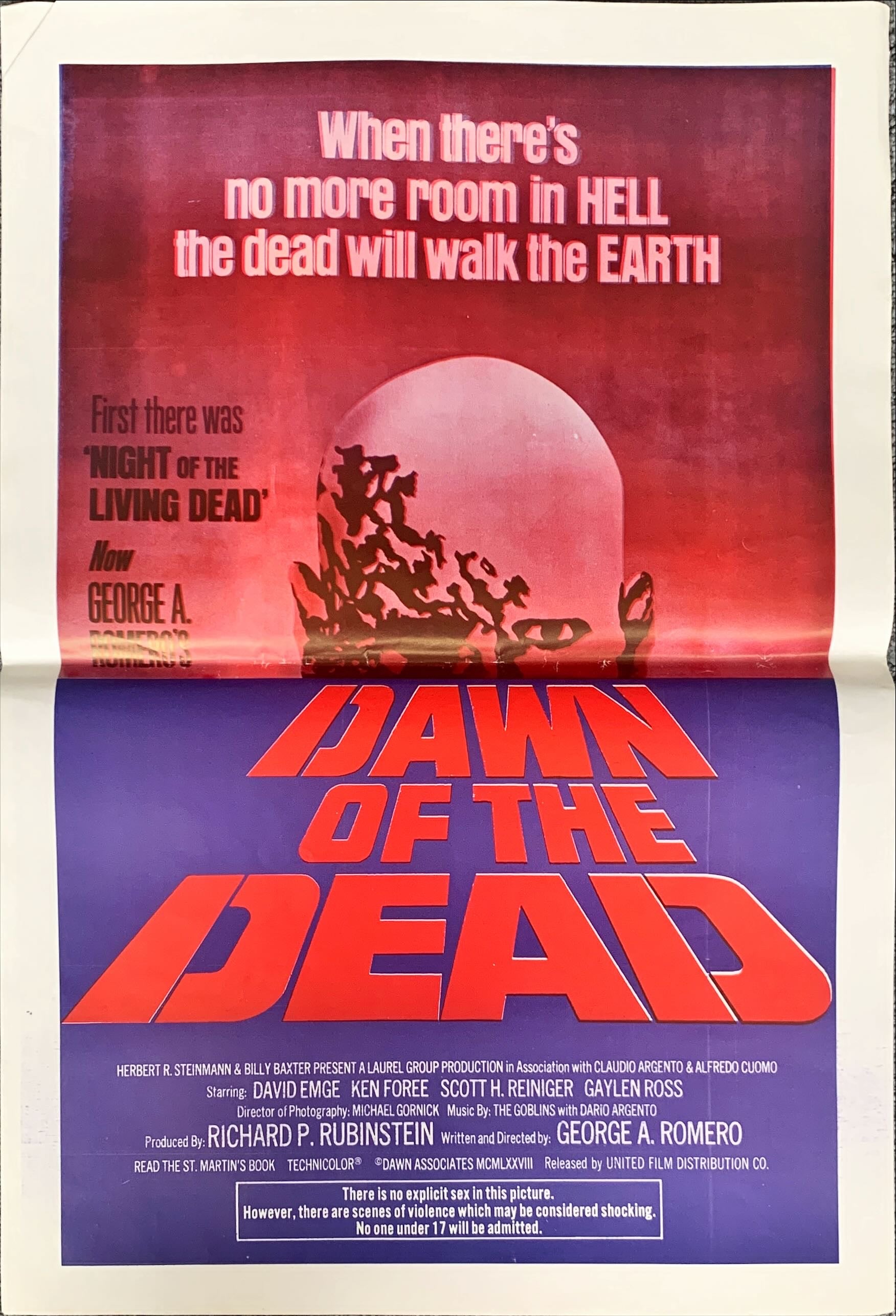 #442 Dawn Of The Dead (1978) South American Mini Poster