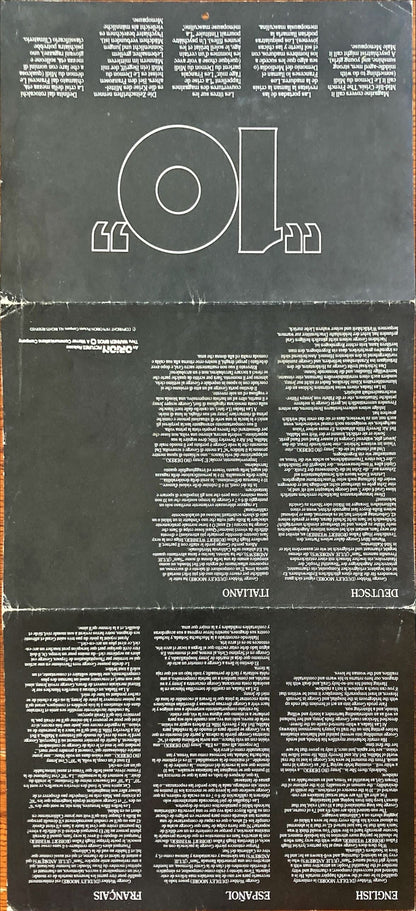 Ten (1979)  - 2 Sided special poster