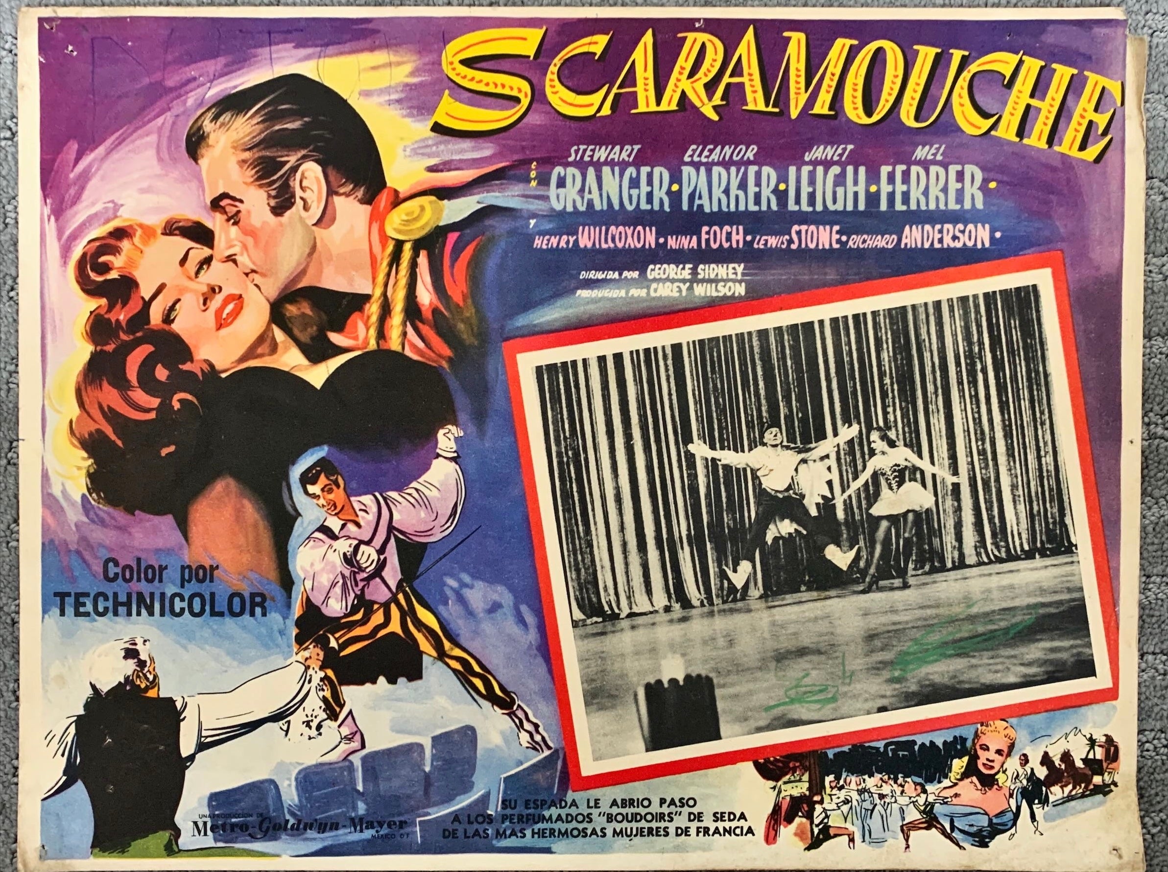 Scaramouche Mexican lobby card
