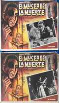 Nightmare in Wax (1969) 2 Vintage Mexican Lobby Cards,  Cameron Mitchell