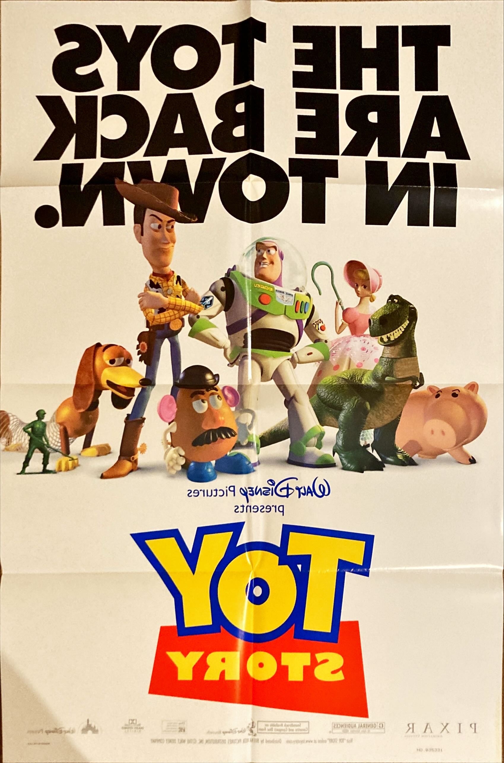 Toy Story, DS 1sh 1995 Disney & Pixar