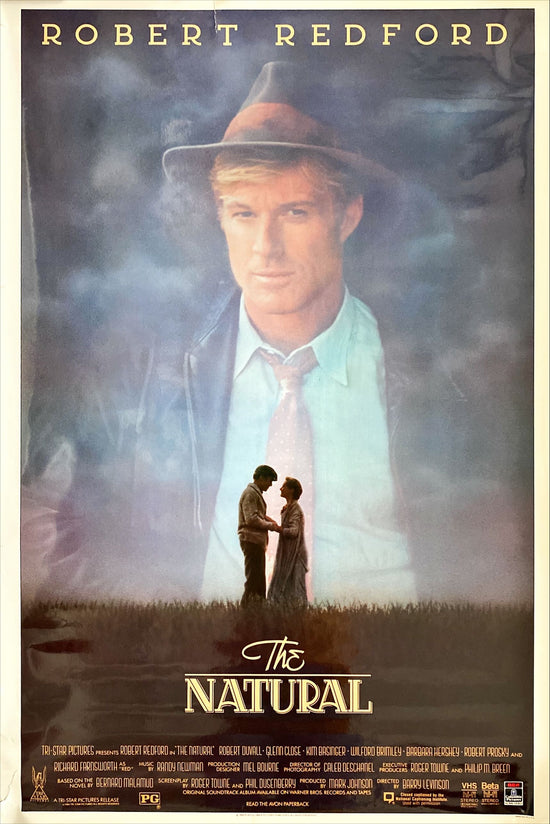 The Natural (1984) Original Movie Poster, Robert Redford baseball drama