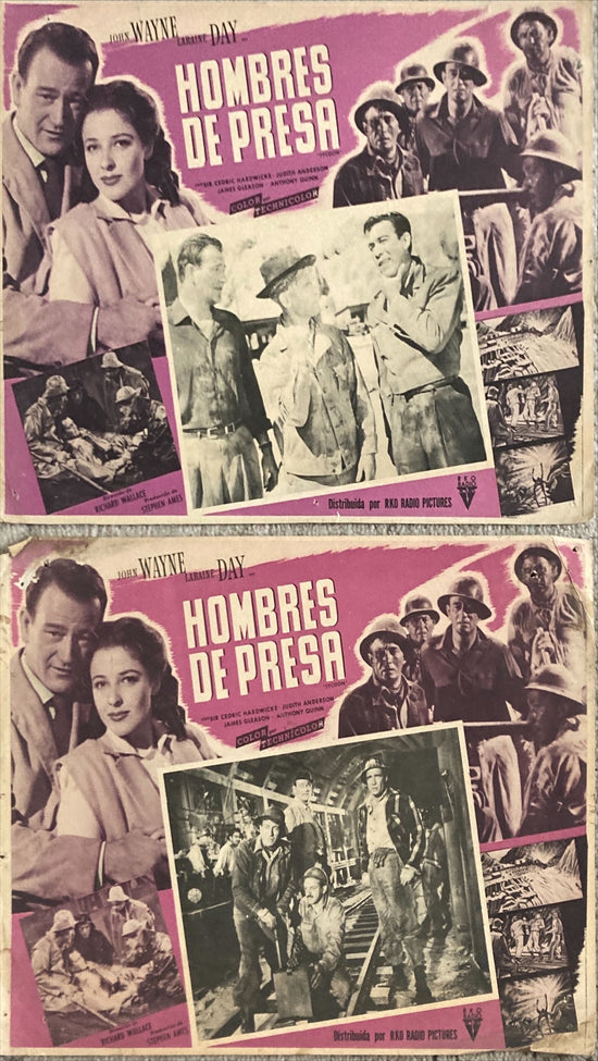 Tycoon (1947) Vintage Mexican Lobby Card, John Wayne