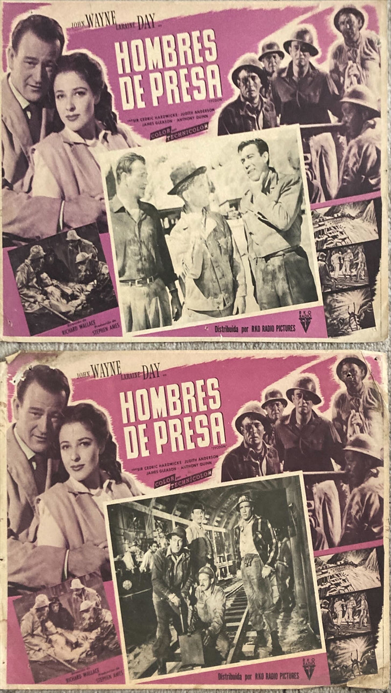 Tycoon (1947) Vintage Mexican Lobby Card, John Wayne