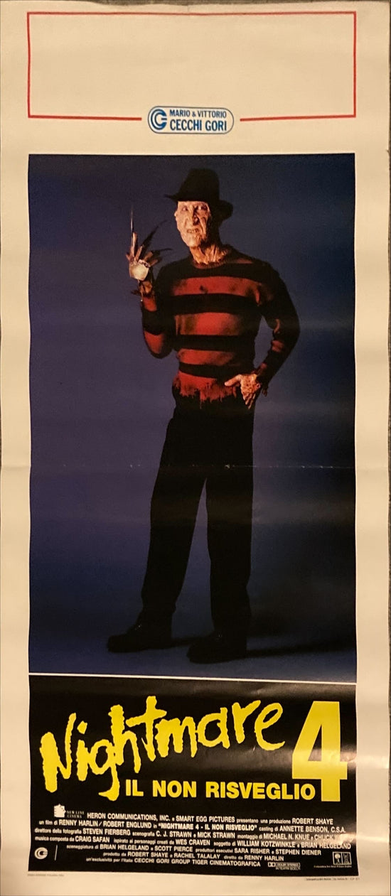 Nightmare on Elm Street IV (1989) Original Locandina Movie Poster - ITA