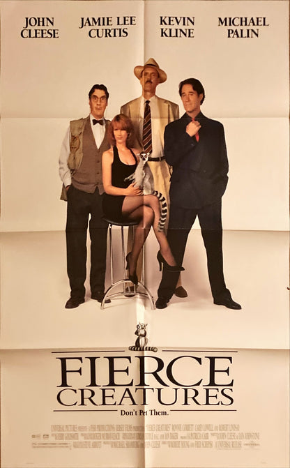 Fierce Creatures,  DS 1sh '97 John Cleese, Kevin Kline, Jamie Lee Curtis
