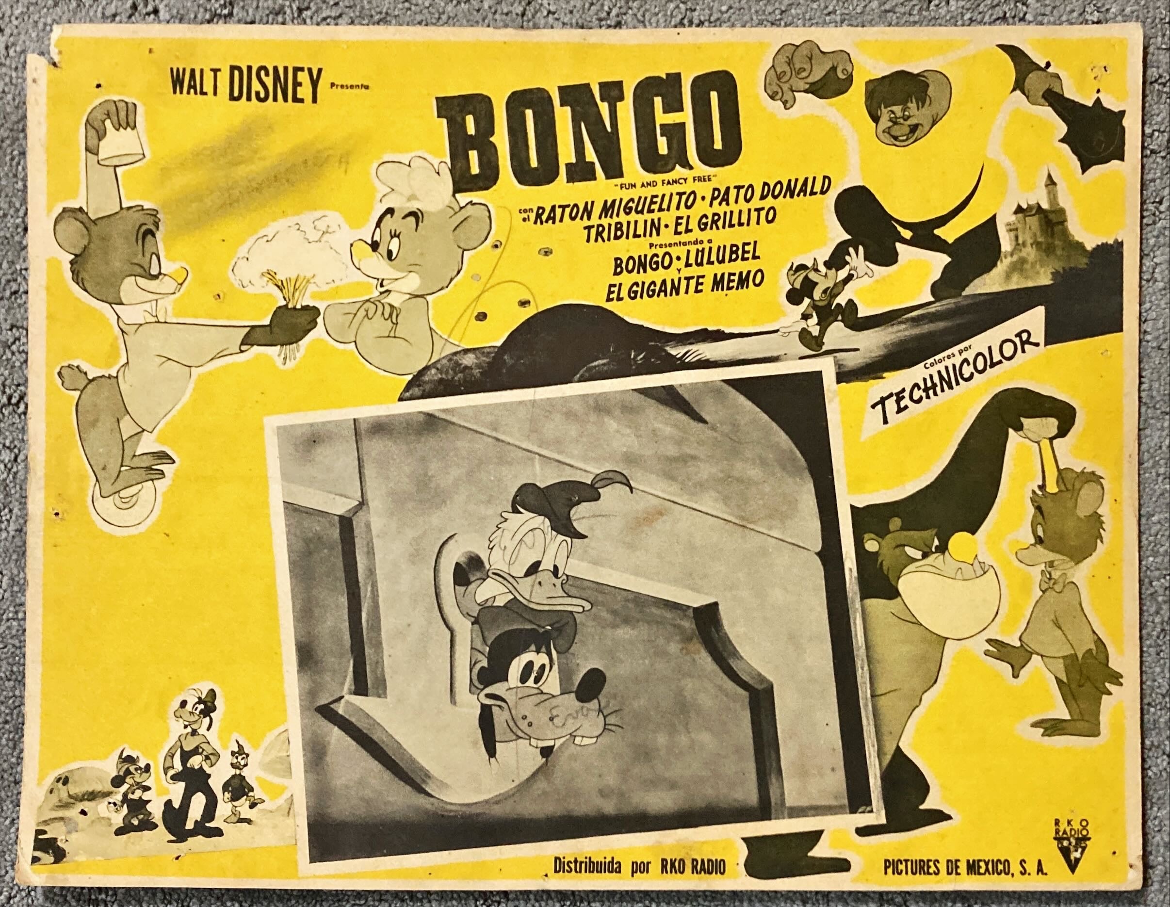 Walt Disney's Fun and Fancy Free - Mexican Lobby Card