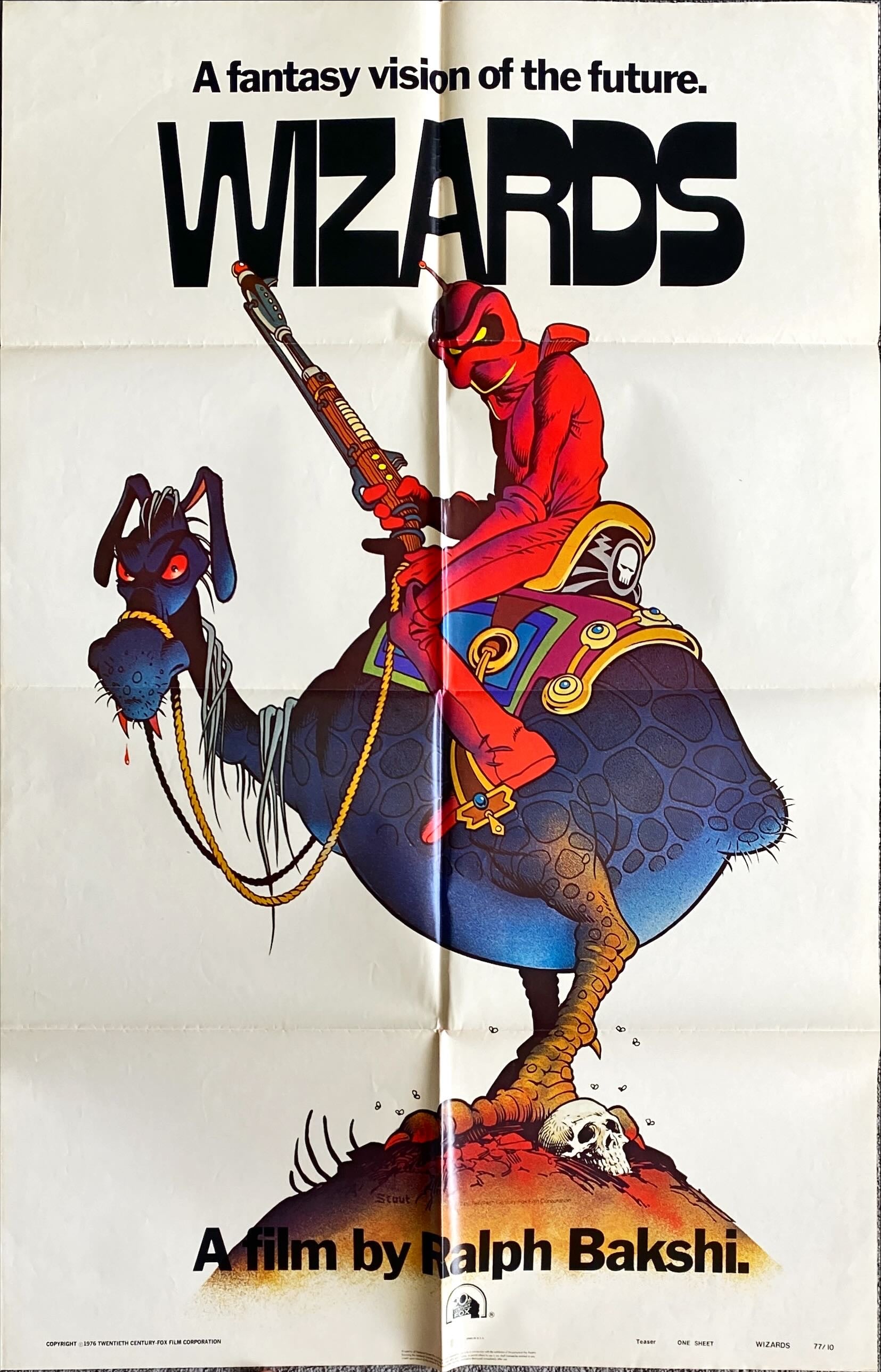 1210 WIZARDS teaser 1sh 1977 Ralph Bakshi