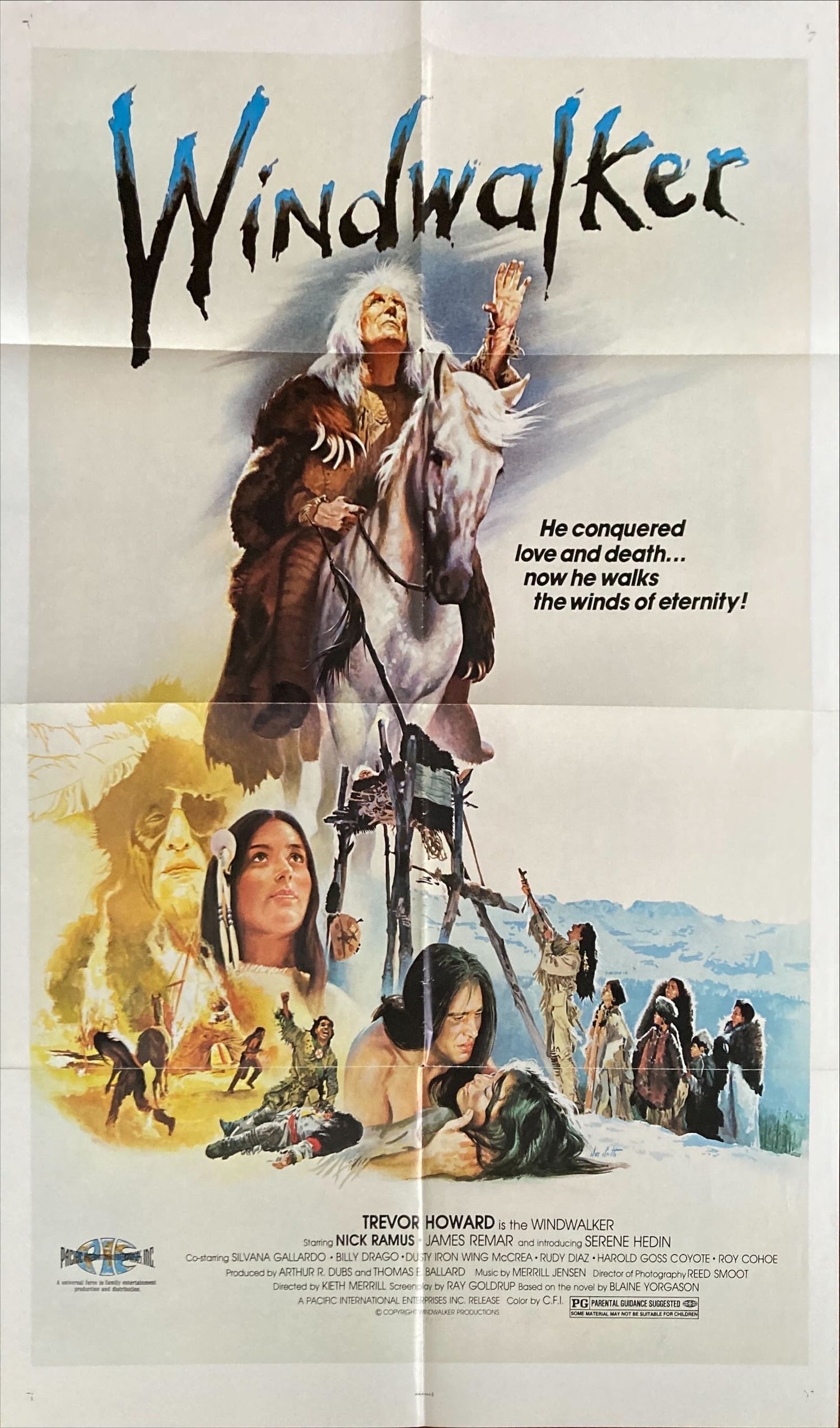 Windwalker (1980)Original Movie Poster, Native American Indian cowboy –  PosterCollectors.xyz