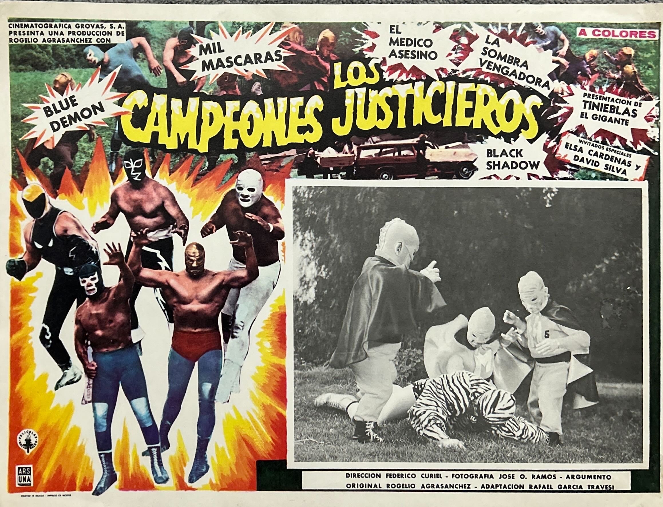 Mexican Wrestling Original Movie Lobby Cards Bundle