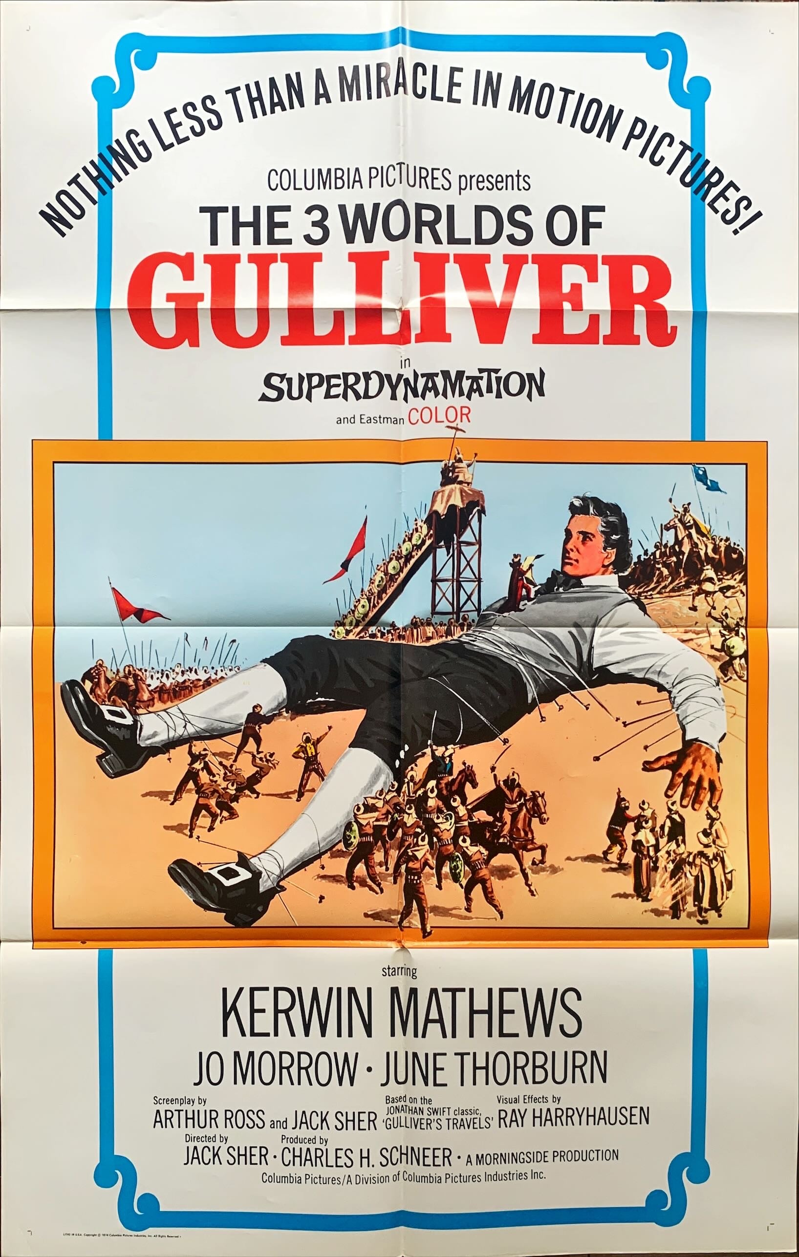 The Three Worlds of Gulliver, (1960) Original Movie Poster