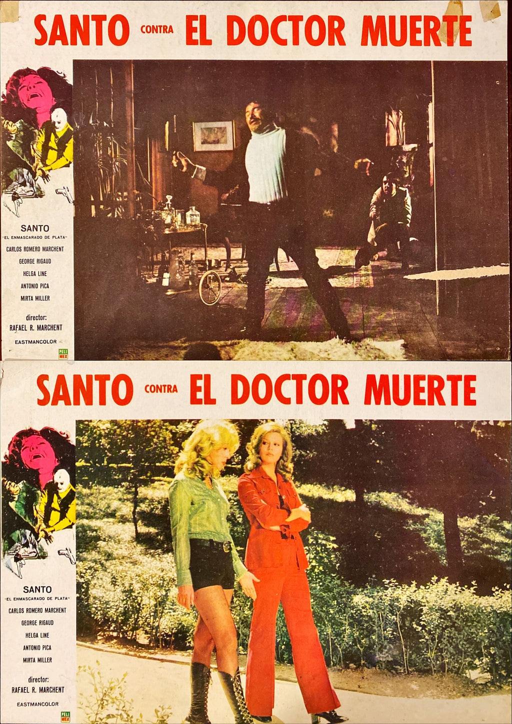 Santo Mexican Wrestling original lobby cards Bundle