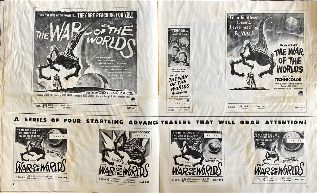 War of the Worlds (1953) Theatrical Pressbook