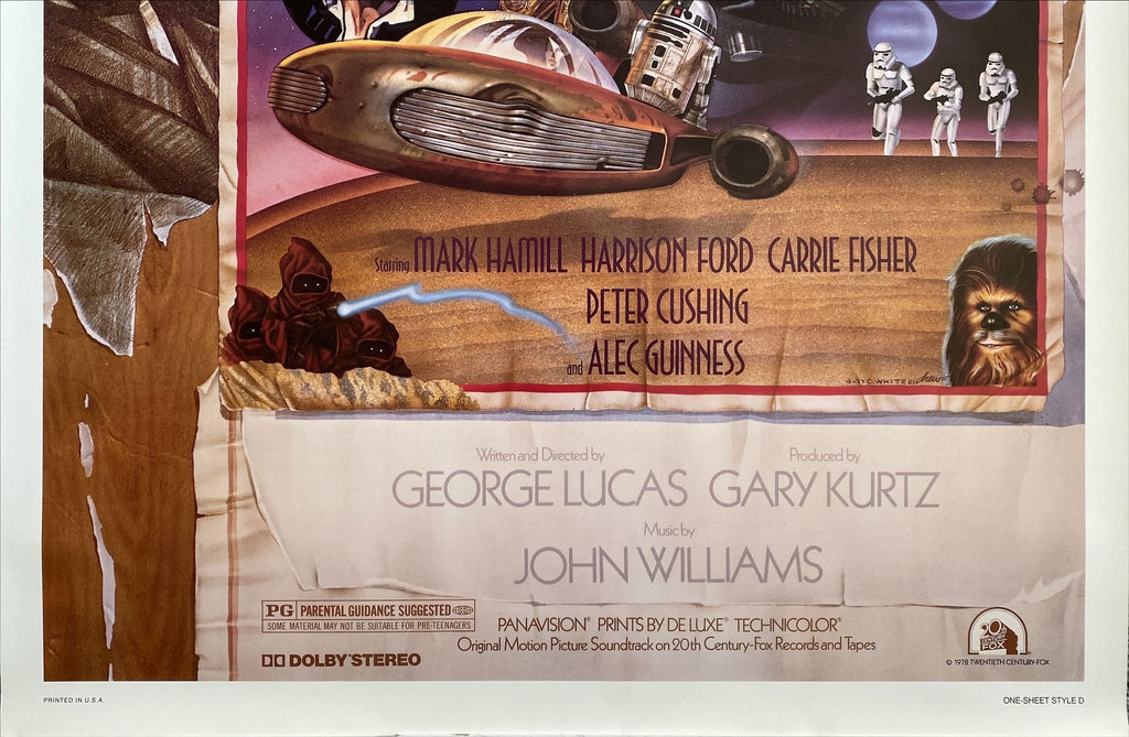 Star Wars (1977) One Sheet Movie Poster - Style D