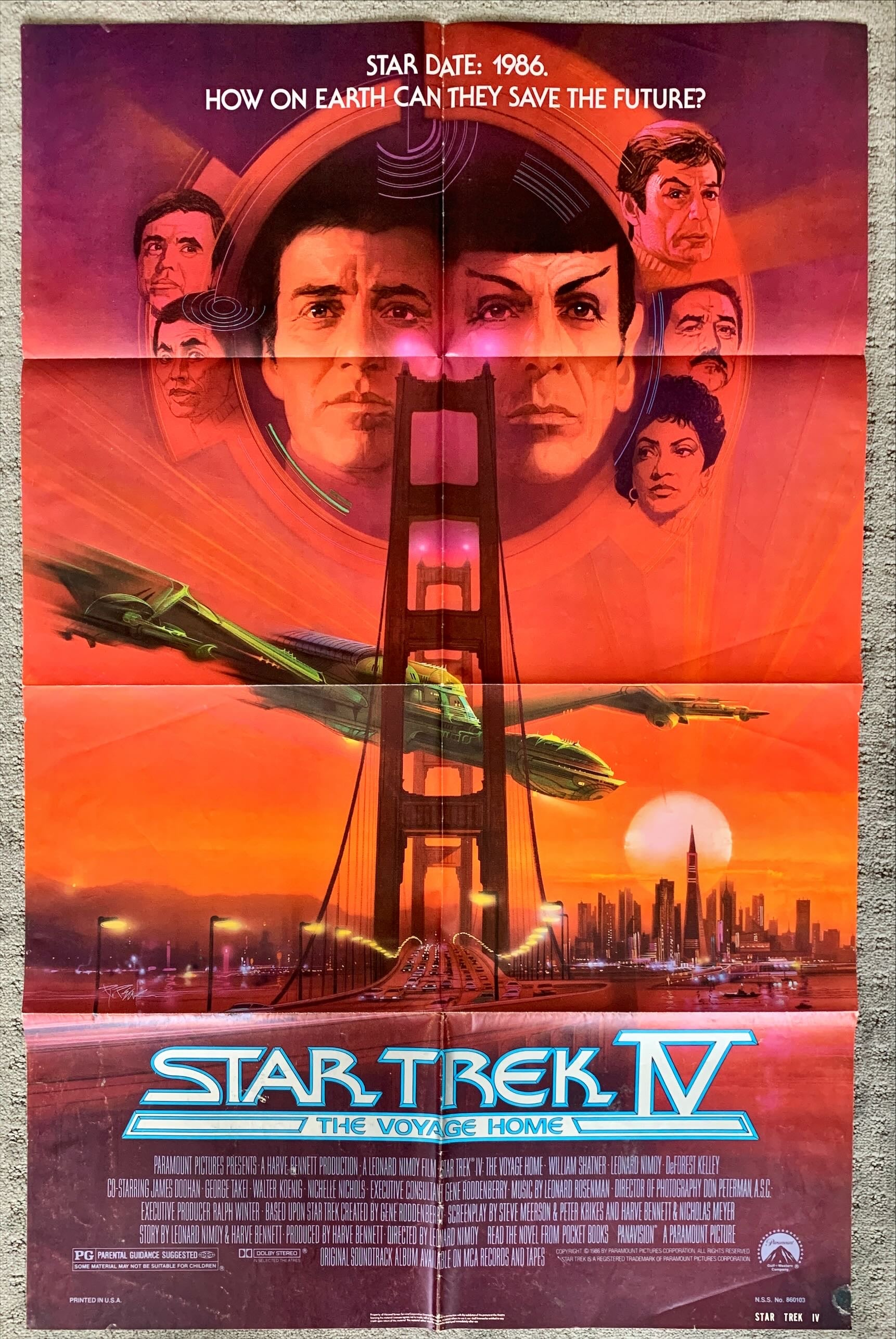 (539) Star Trek IV original movie poster