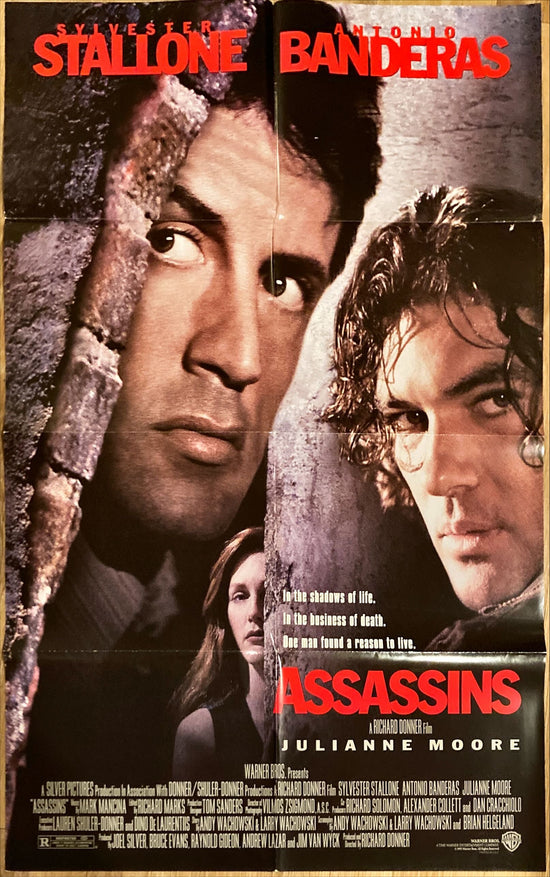 Assassins (1995) Original DS  27x40 Movie Poster Stallone,Banderas