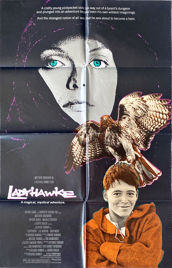 Ladyhawke (1985) One Sheet Movie Poster - Broderick, Pfeiffer