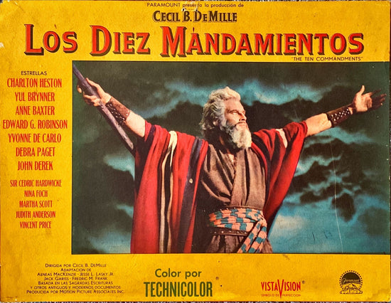 1154 TEN COMMANDMENTS Mexican LC R60s - Charlton Heston