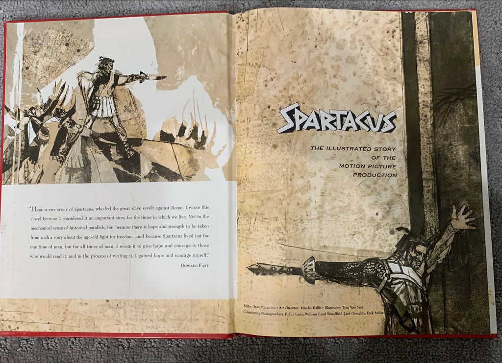 (582) Spartacus original movie souvenir book