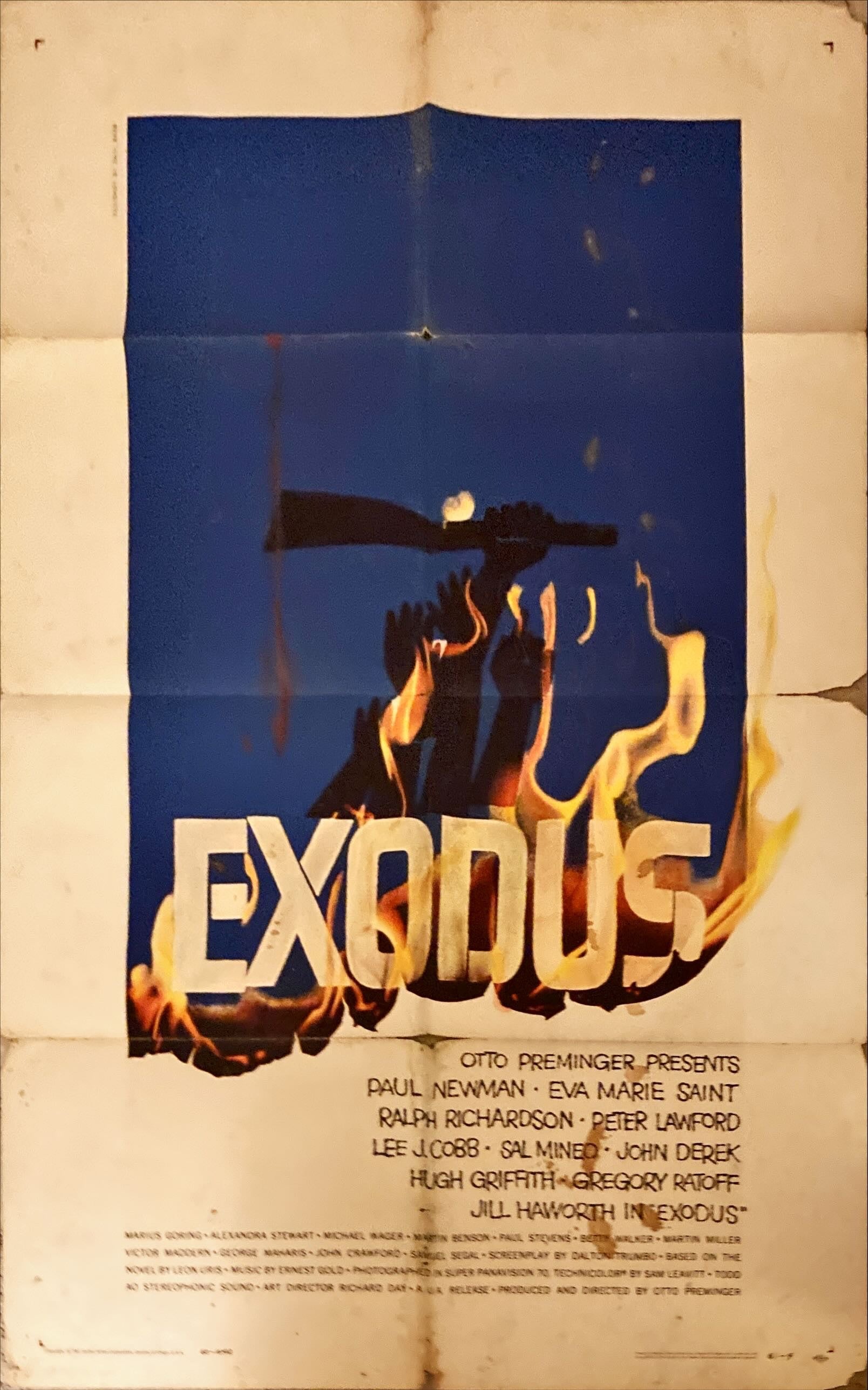 #2004 EXODUS 1sh 1961 Otto Preminger,  artwork by Saul Bass