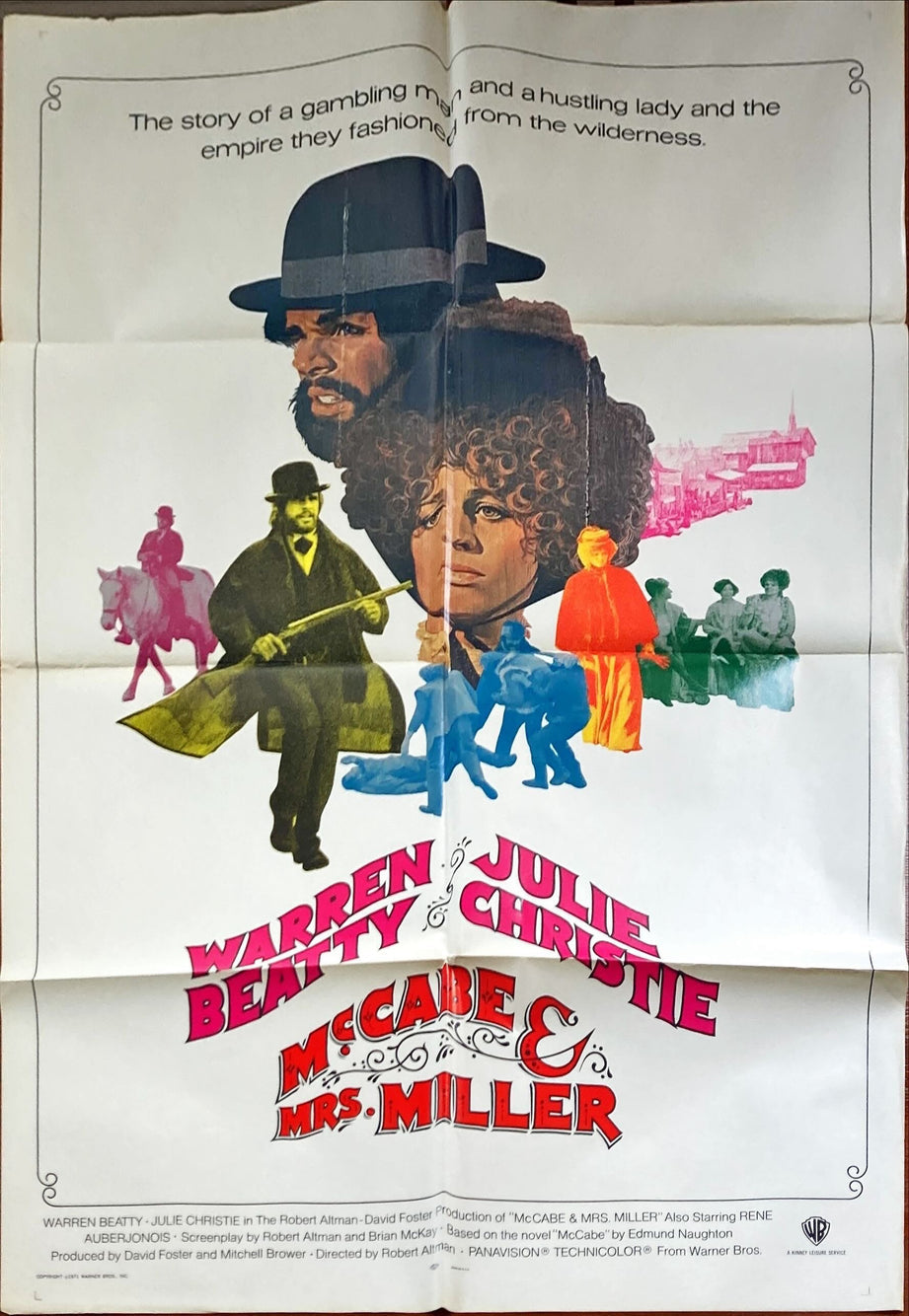 #1062 McCABE & MRS. MILLER 1sh 1971 Robert Altman, Warren Beatty
