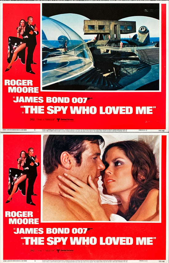 Spy Who Loved Me (1977) 3x Lobby Cards - James Bond