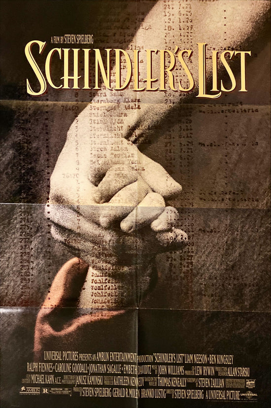 Schindlers List (1993) One Sheet Movie Poster - Spielberg