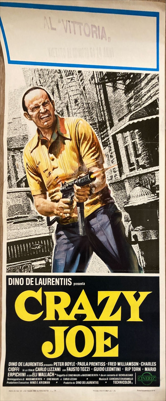 Crazy Joe (1974) Locandina Movie Poster ITAL