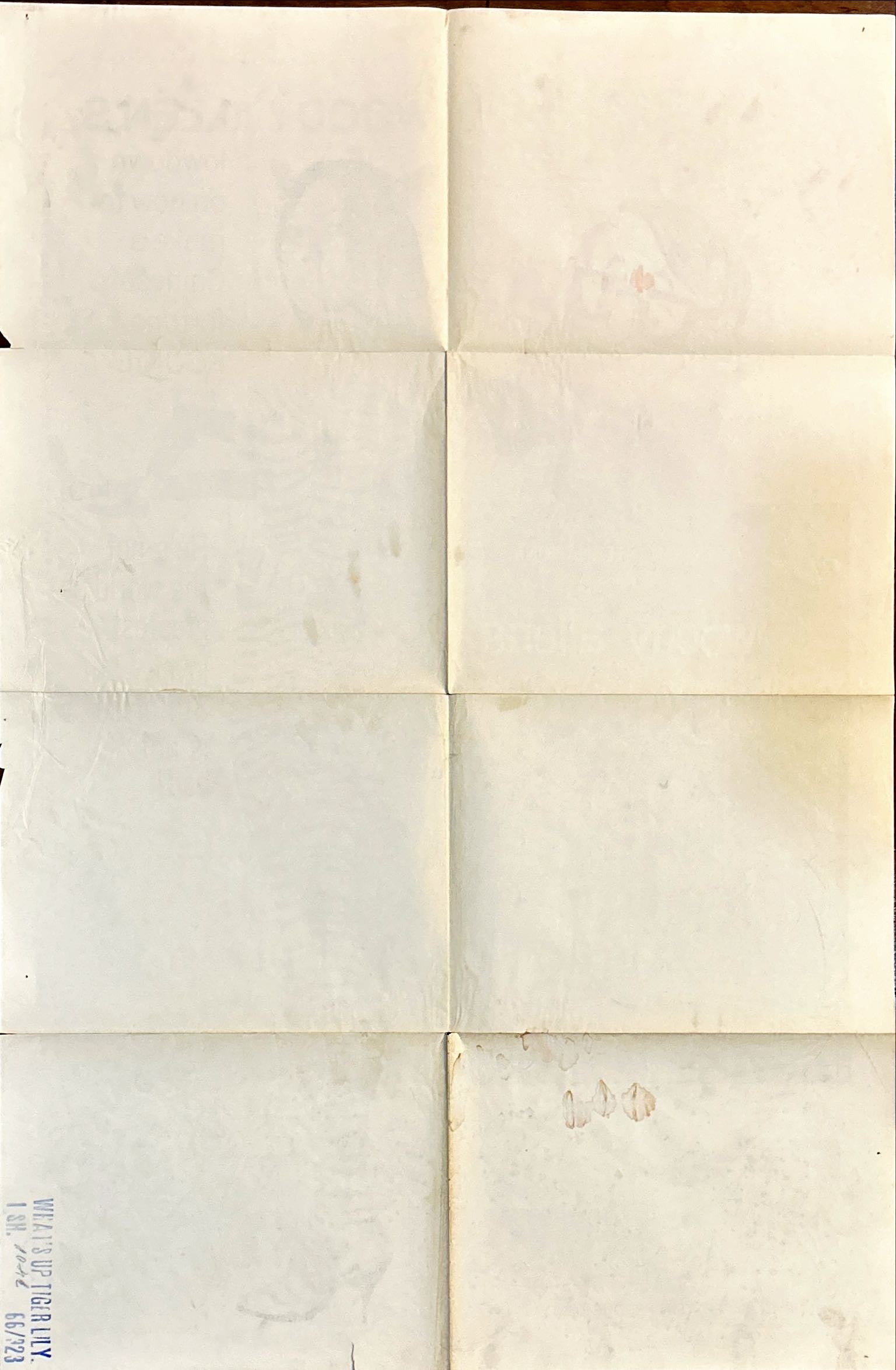 What's Up Tiger Lily (1966) One Sheet Movie Poster